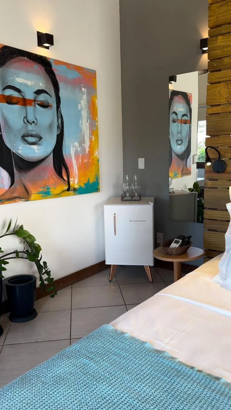 Bed in Pousada Abaré