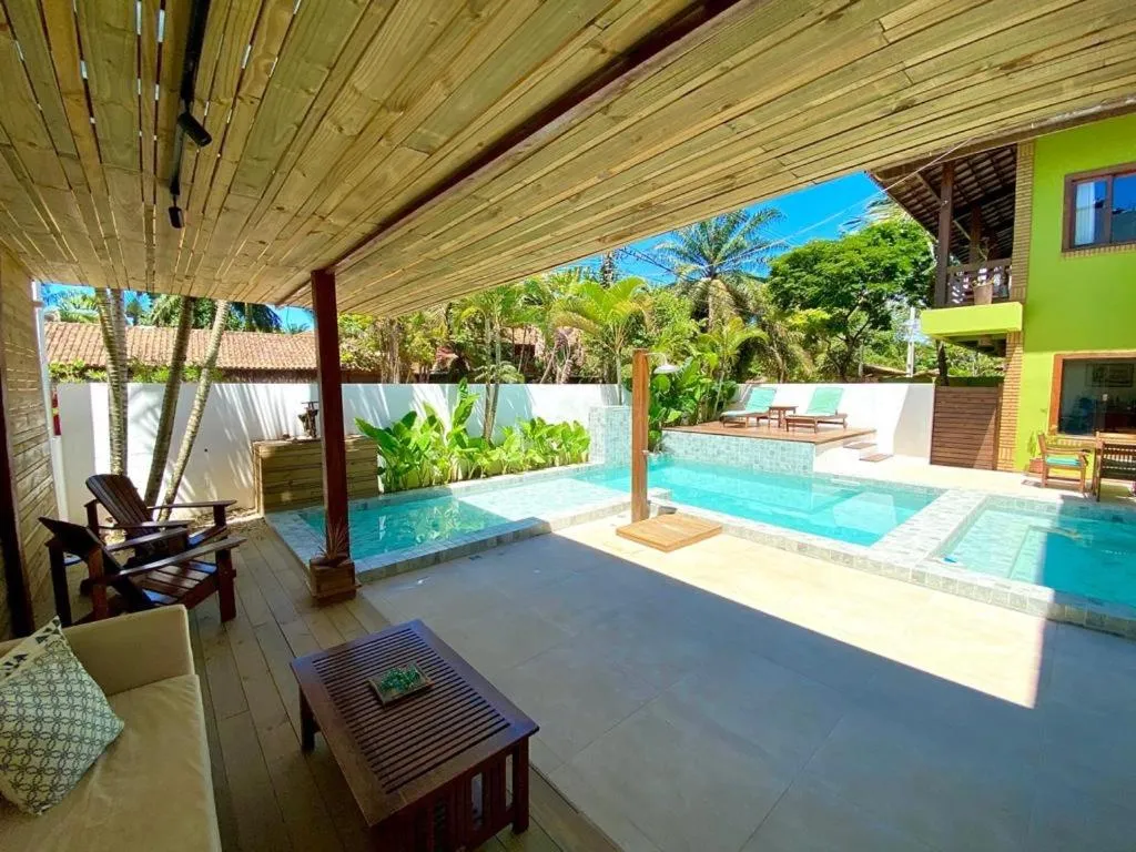 Pool view in Pousada Abaré