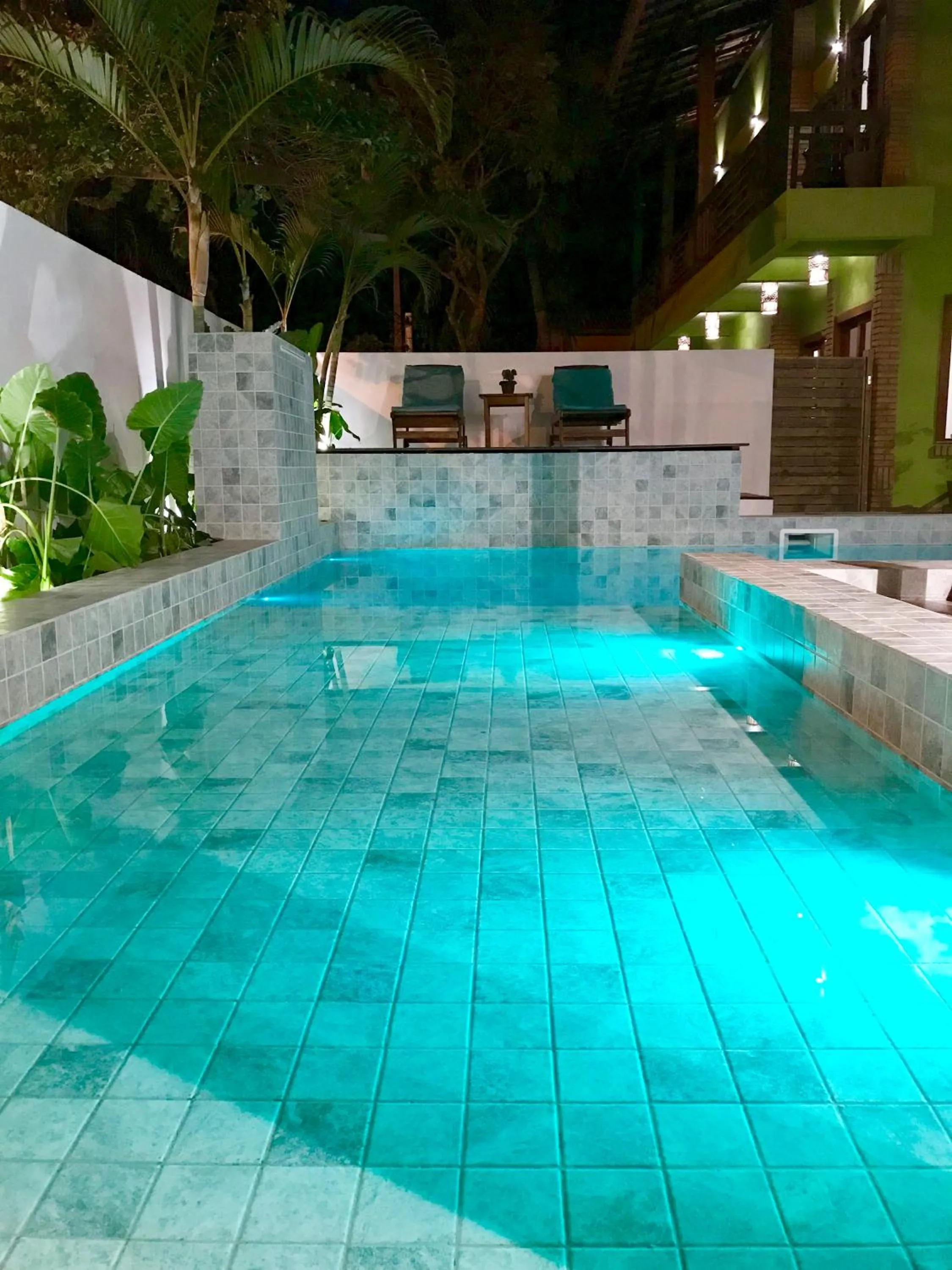 Pool view in Pousada Abaré