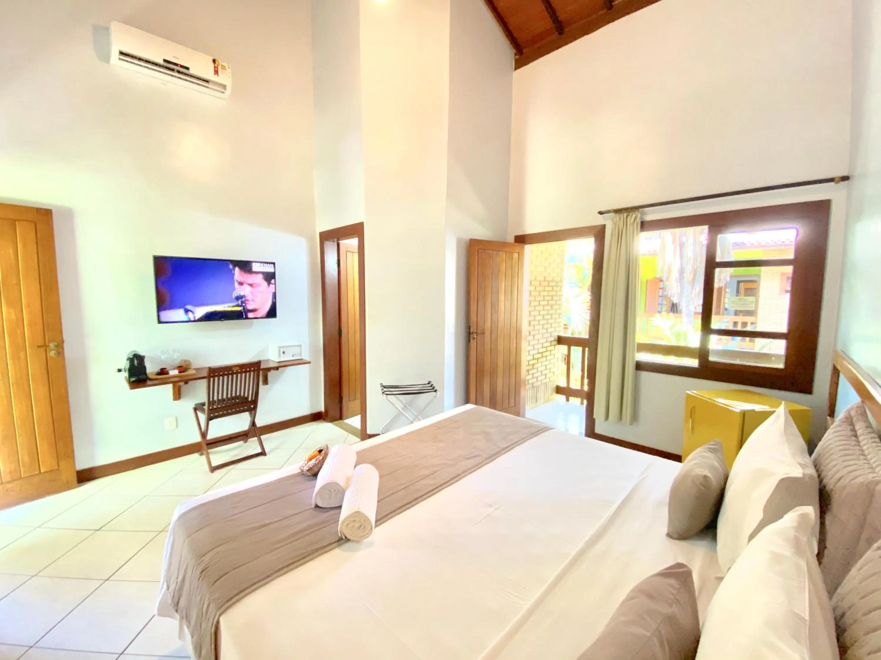 Bed in Pousada Abaré