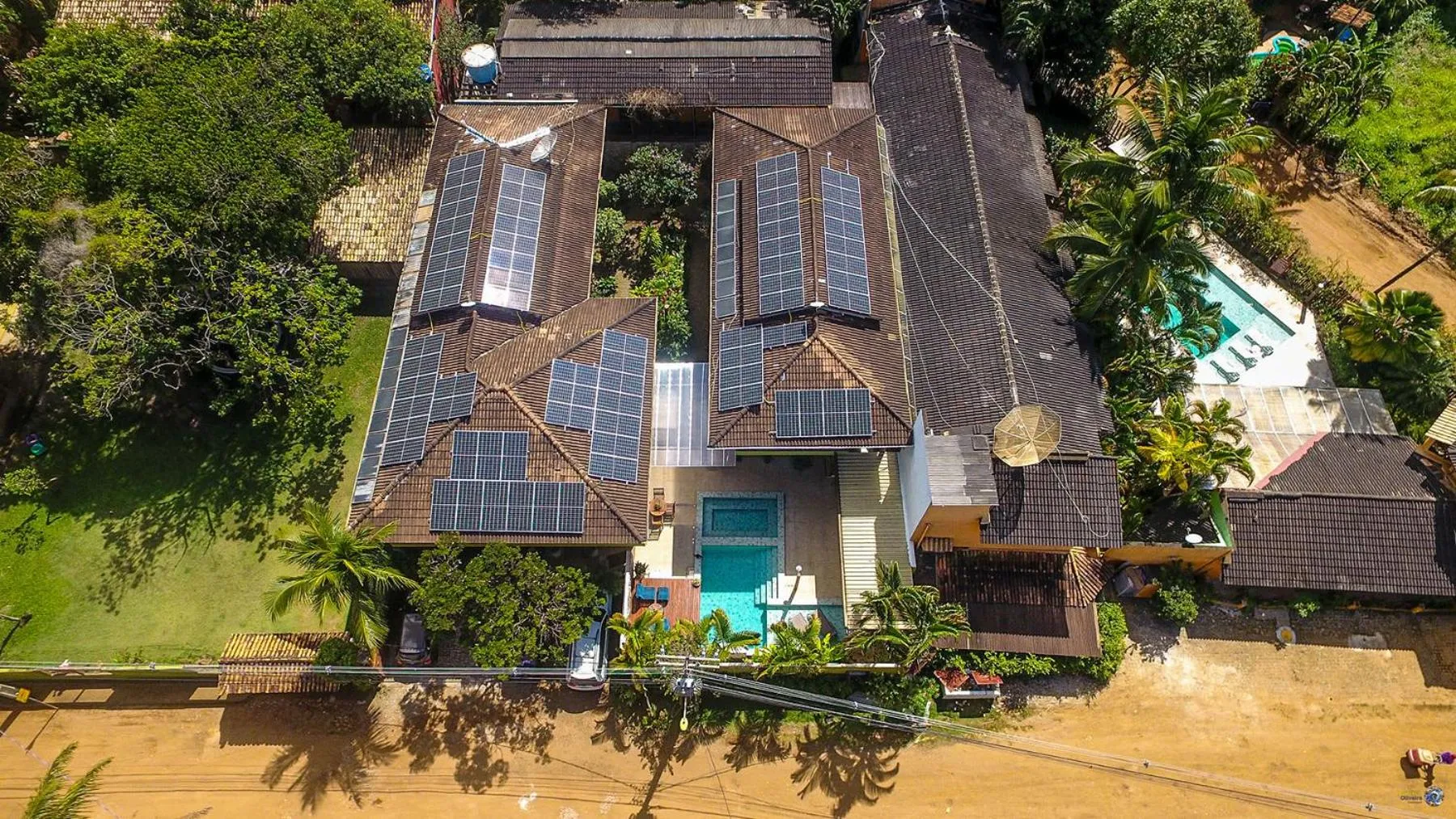 Bird's eye view in Pousada Abaré