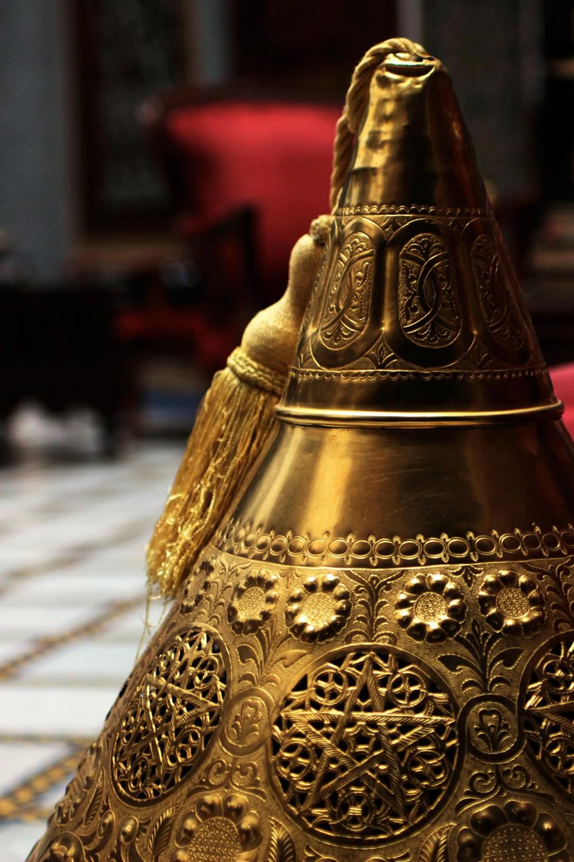 Decorative detail in La Maison Bleue Batha