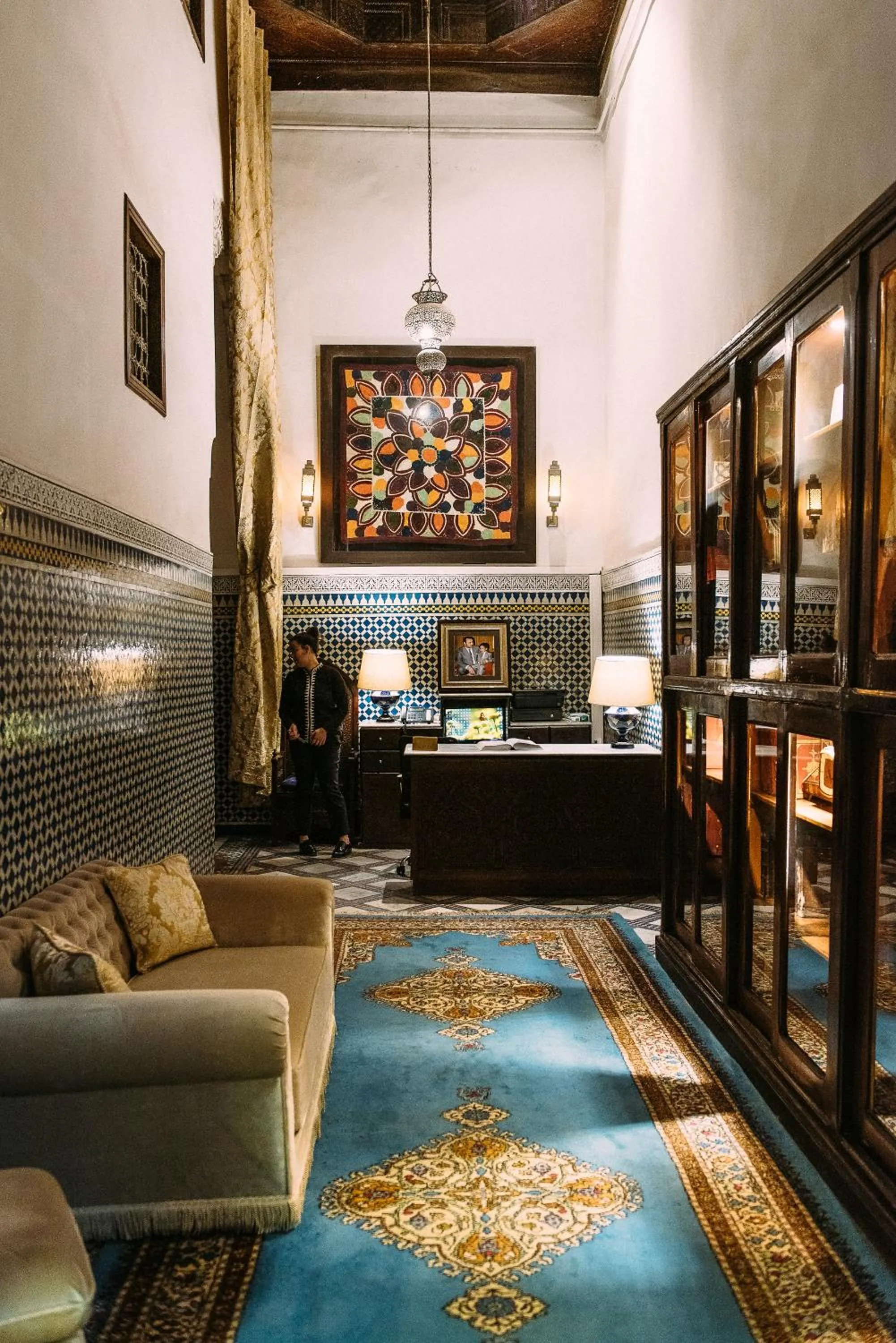 Patio in La Maison Bleue Batha