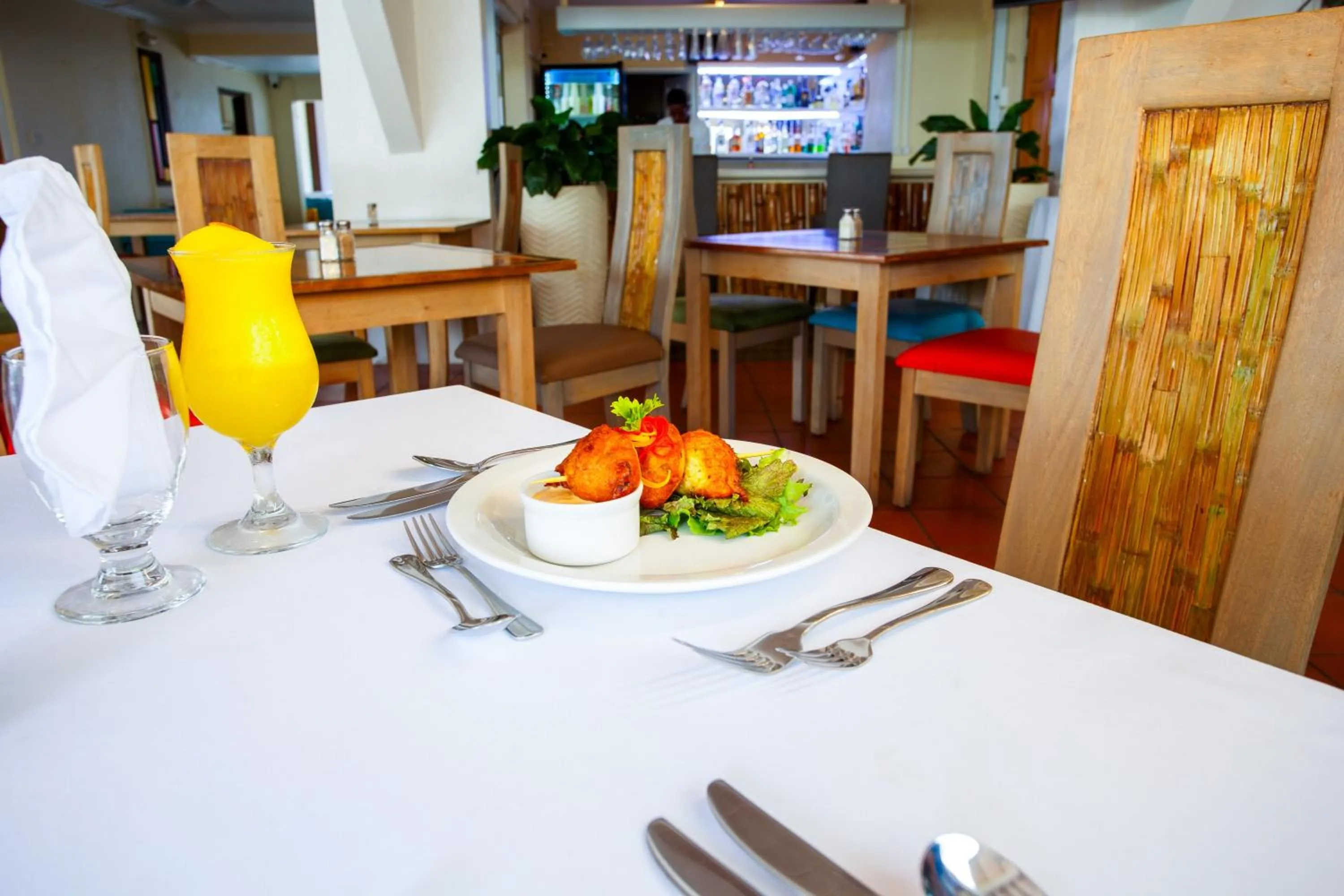 Food and drinks in Blue Horizon Hotel