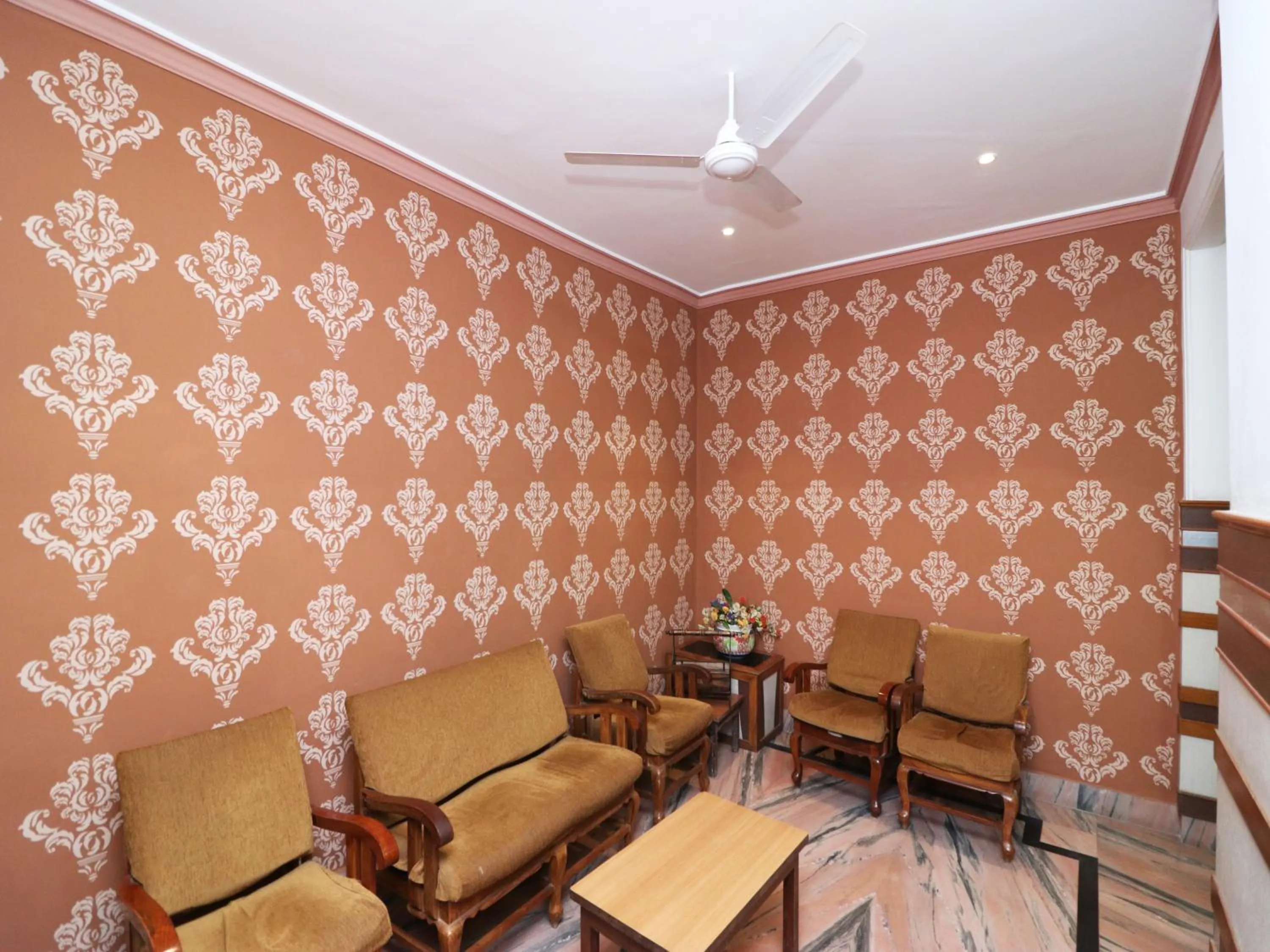 Seating area in Hotel Buddha