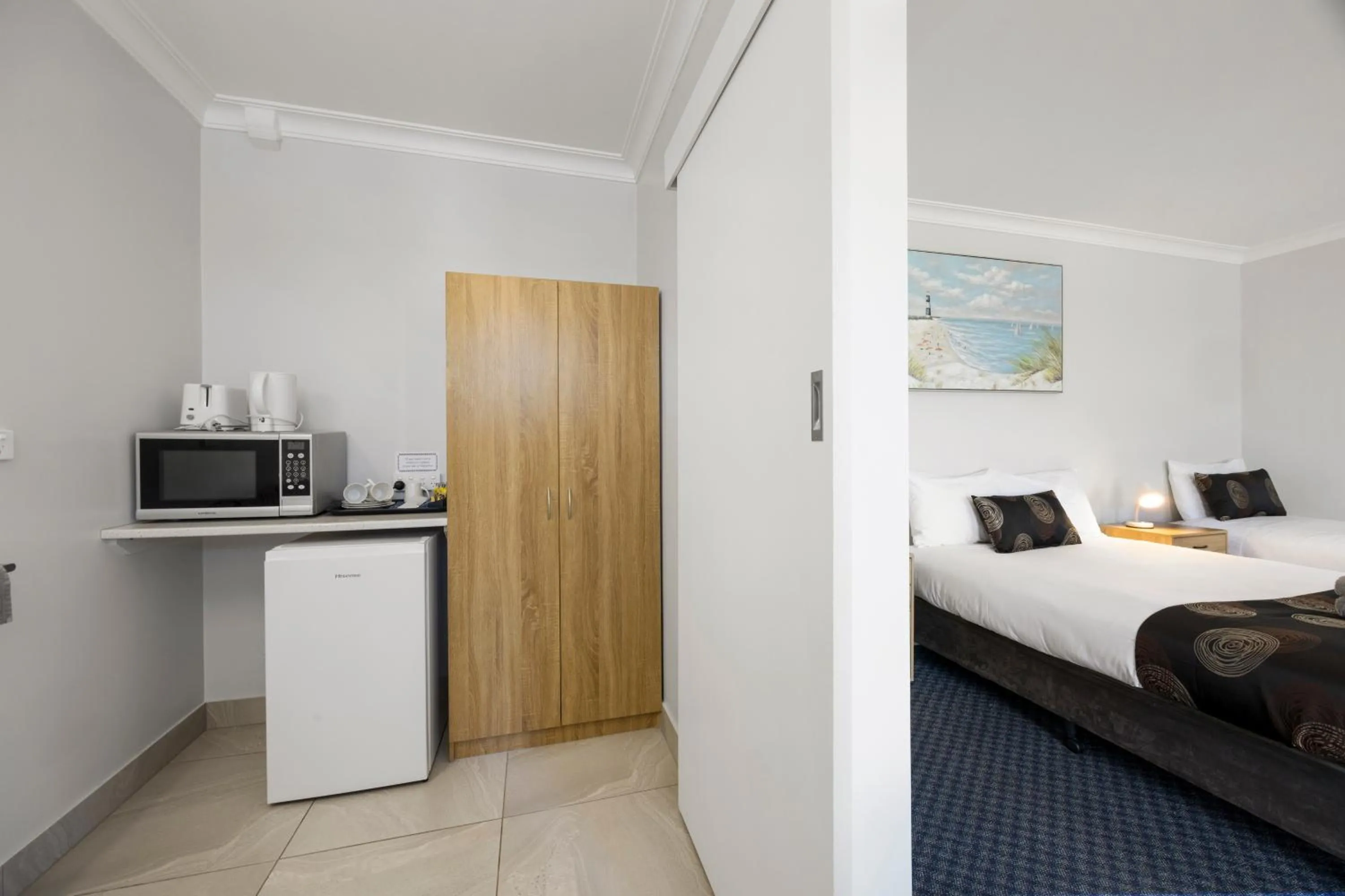 Bed in Castle Motel Bairnsdale