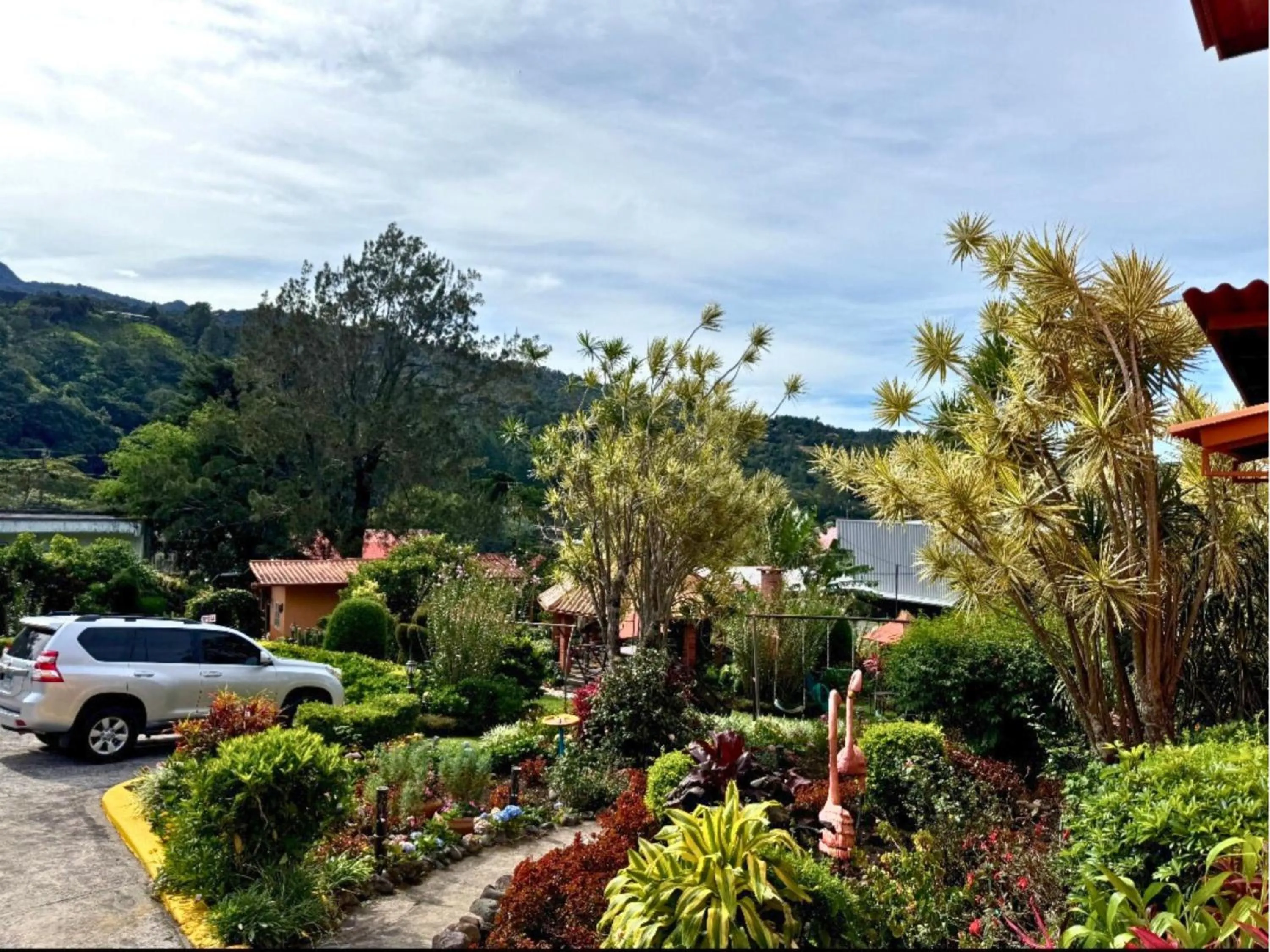 Garden view in Aparthotel Los Pinos
