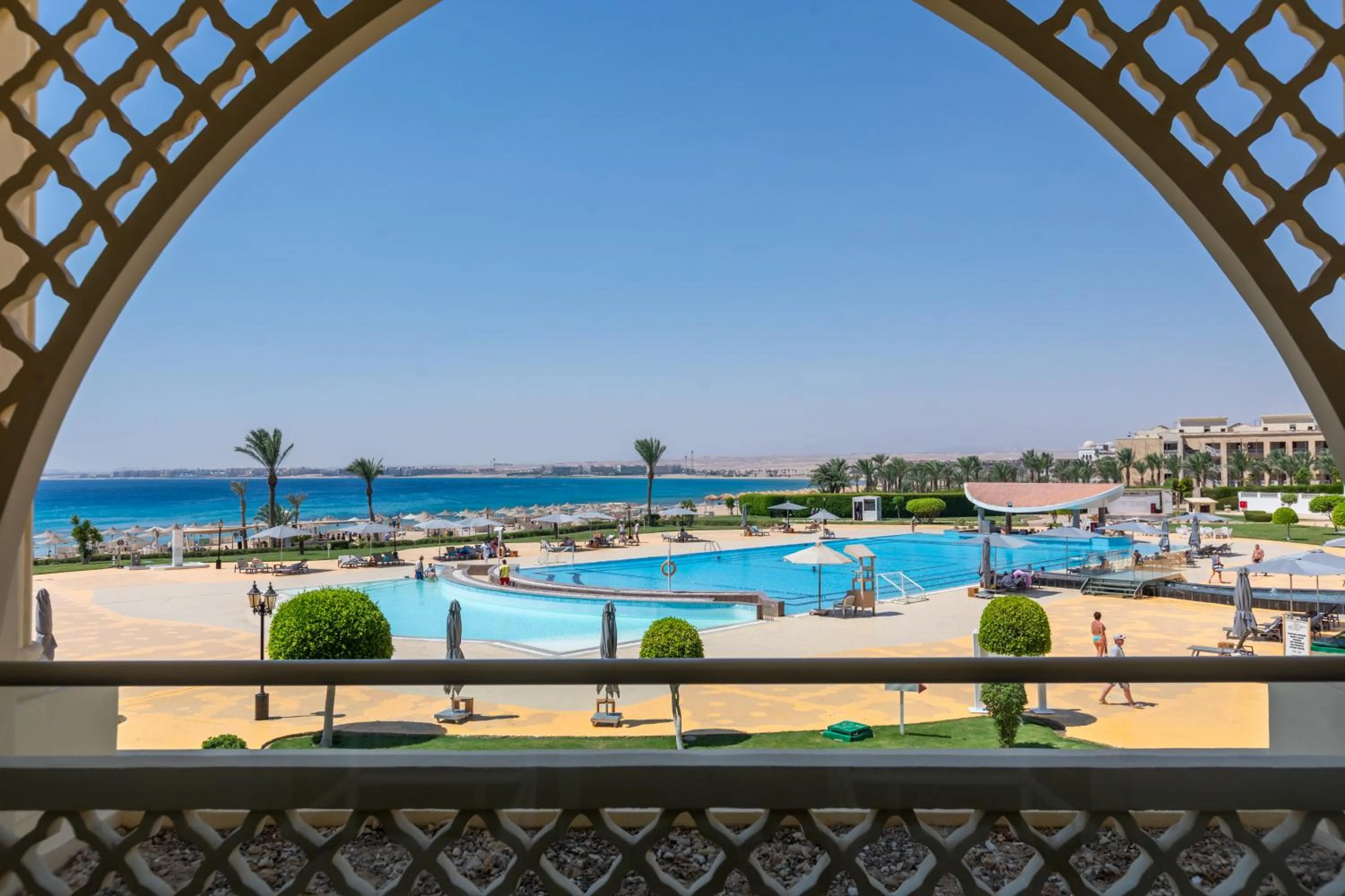 Pool view in Old Palace Resort Sahl Hasheesh