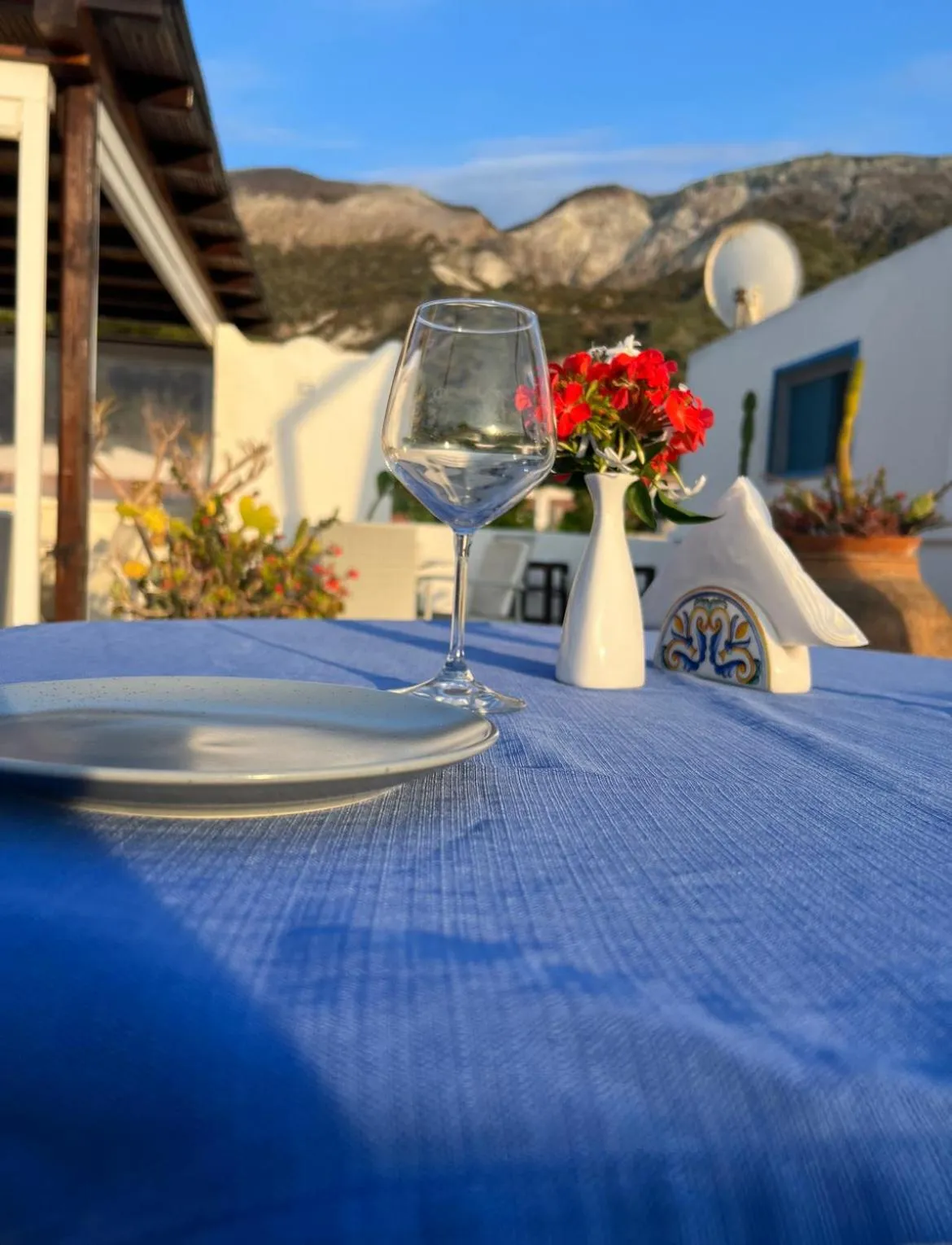 Mountain view in La Giara