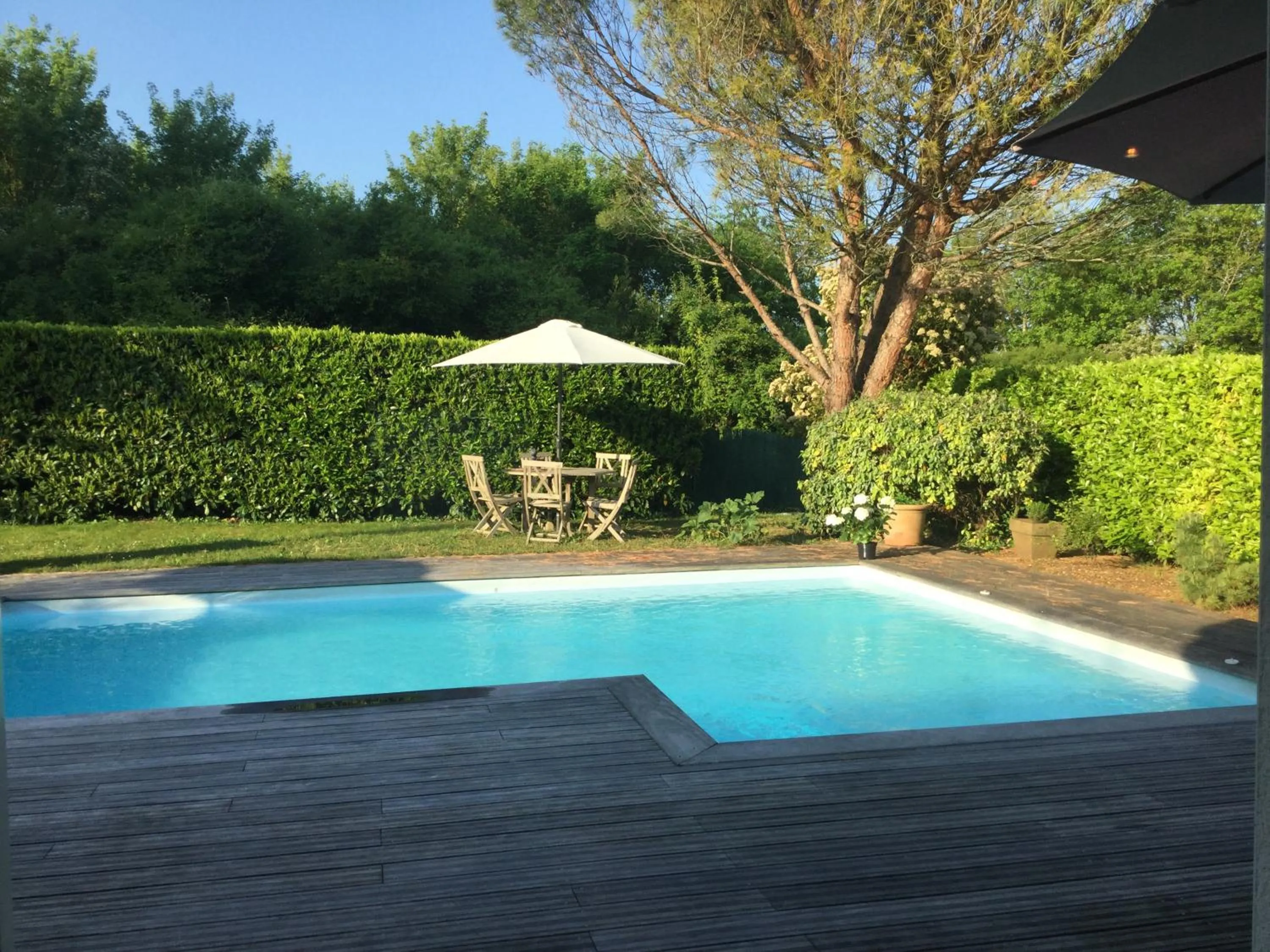 Garden view in La Maison des Eaux Claires