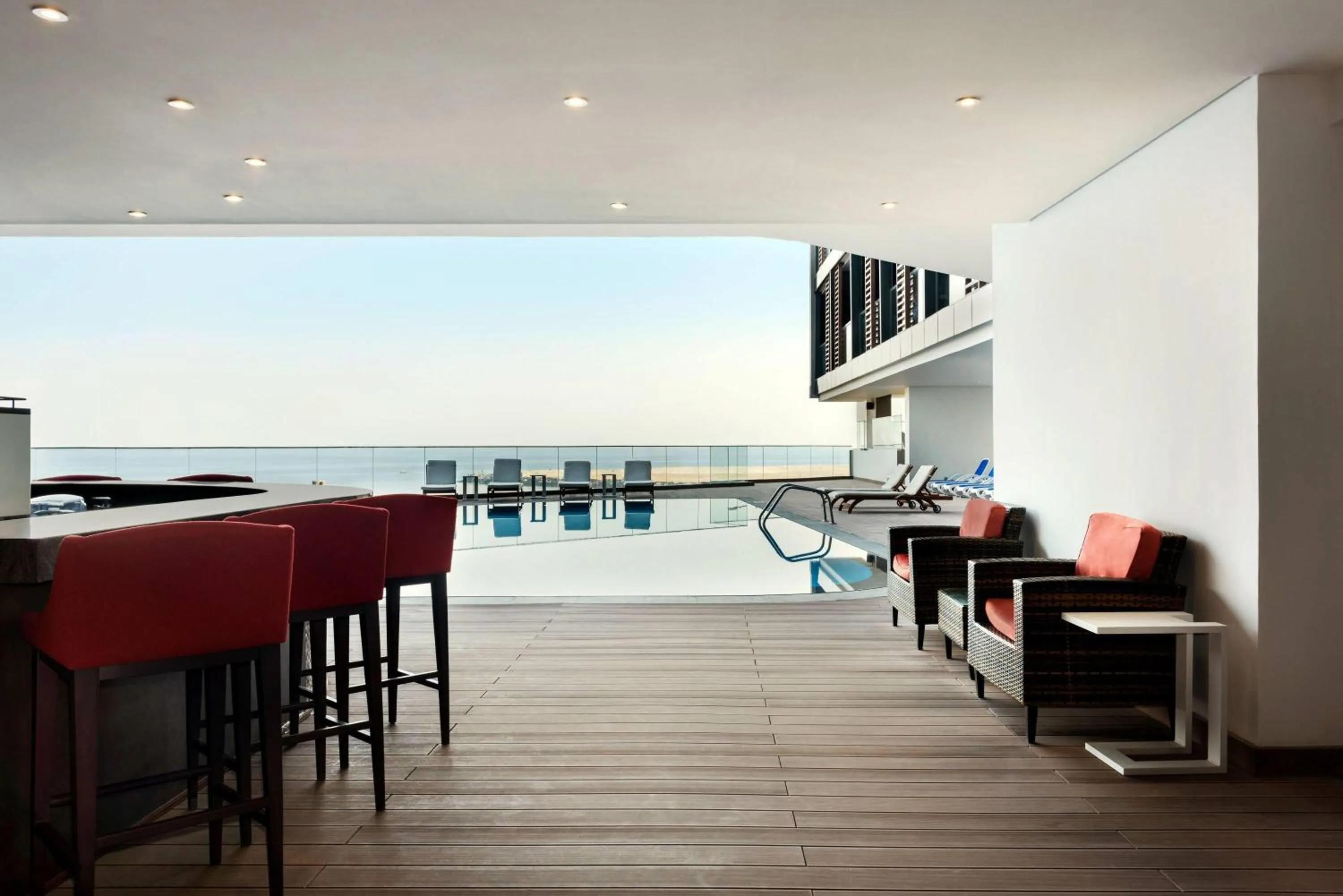 Swimming pool in Wyndham Garden Ajman Corniche