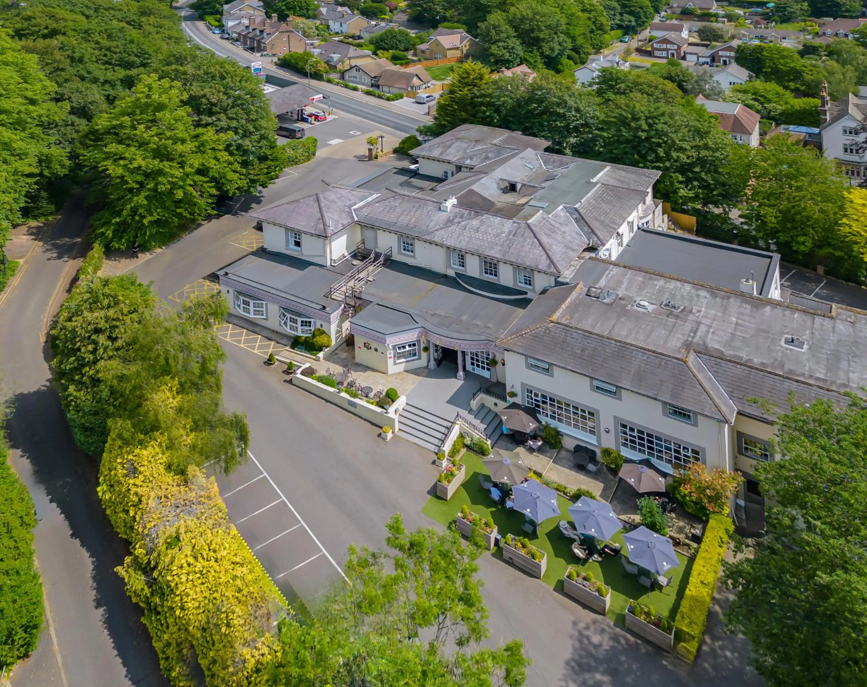Bird's eye view in Reigate Manor Hotel