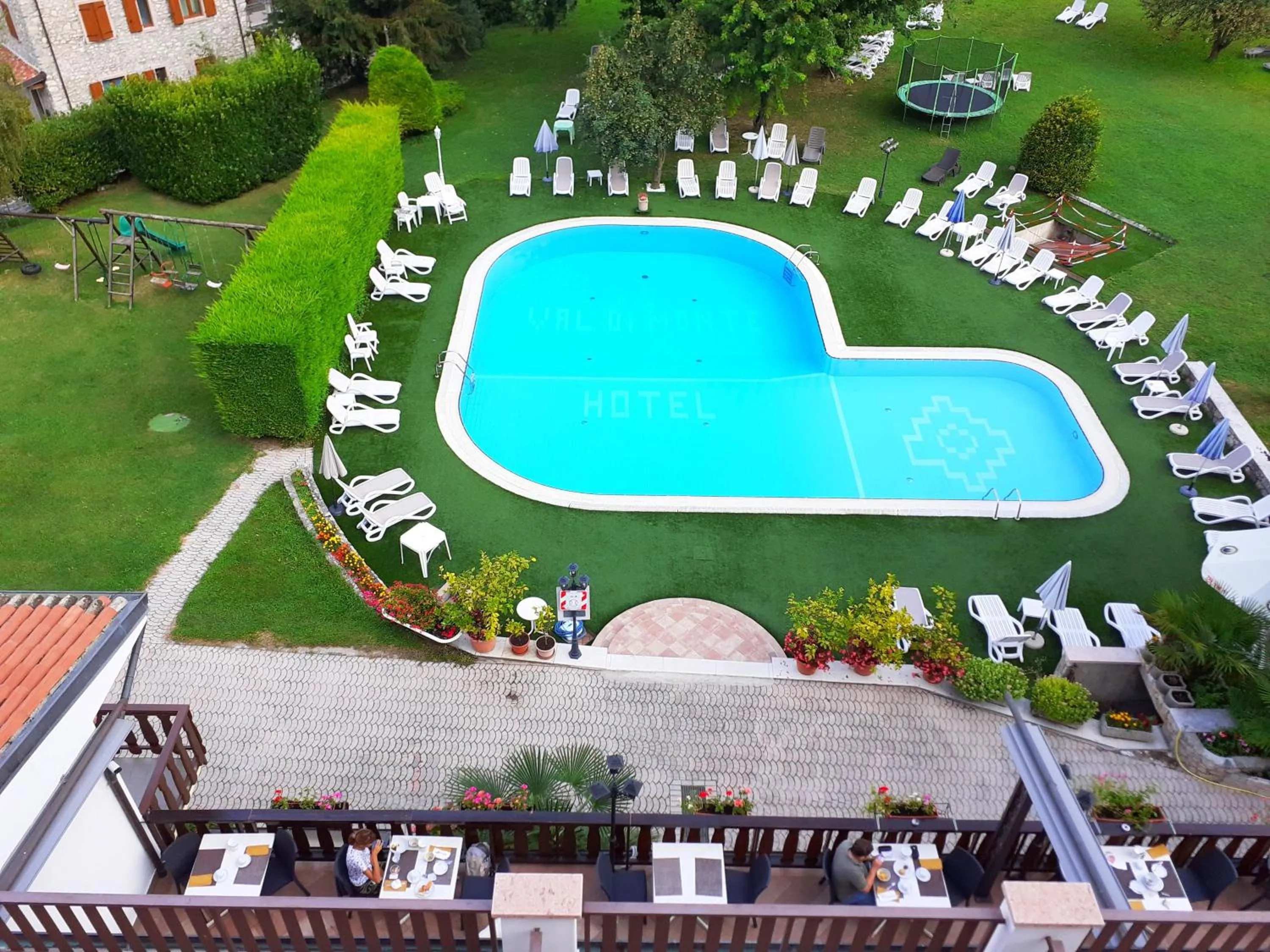 Pool view in Park Hotel Val Di Monte ***S