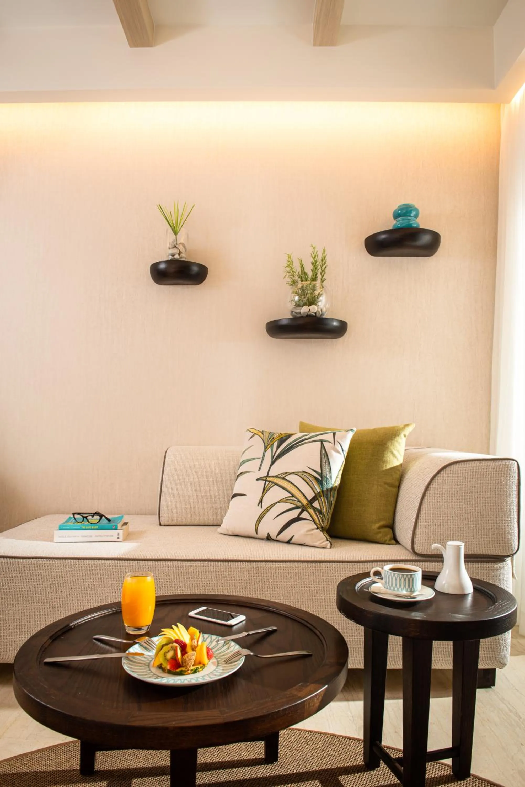 Seating area in Mitsis Selection Rinela