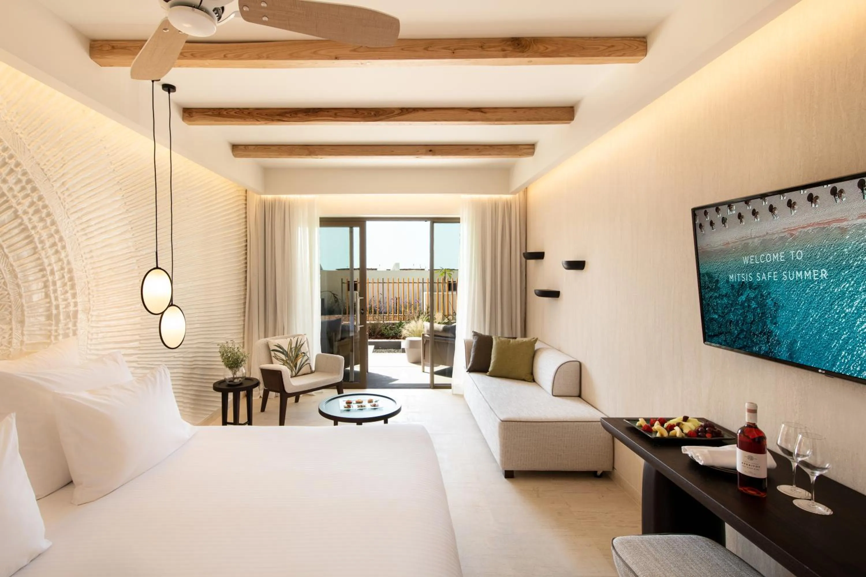 Bedroom, Bed in Mitsis Selection Rinela