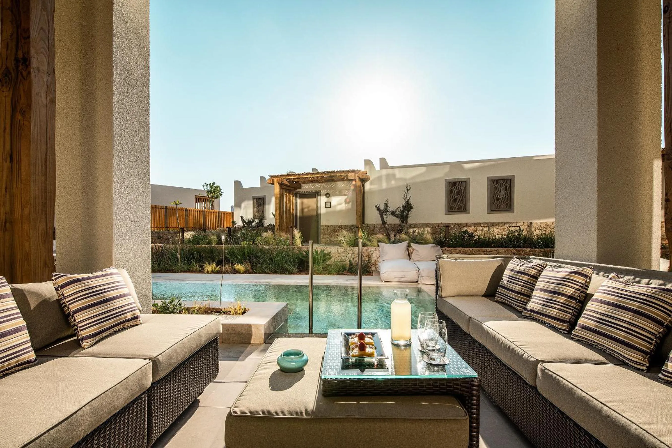 Seating area in Mitsis Selection Rinela