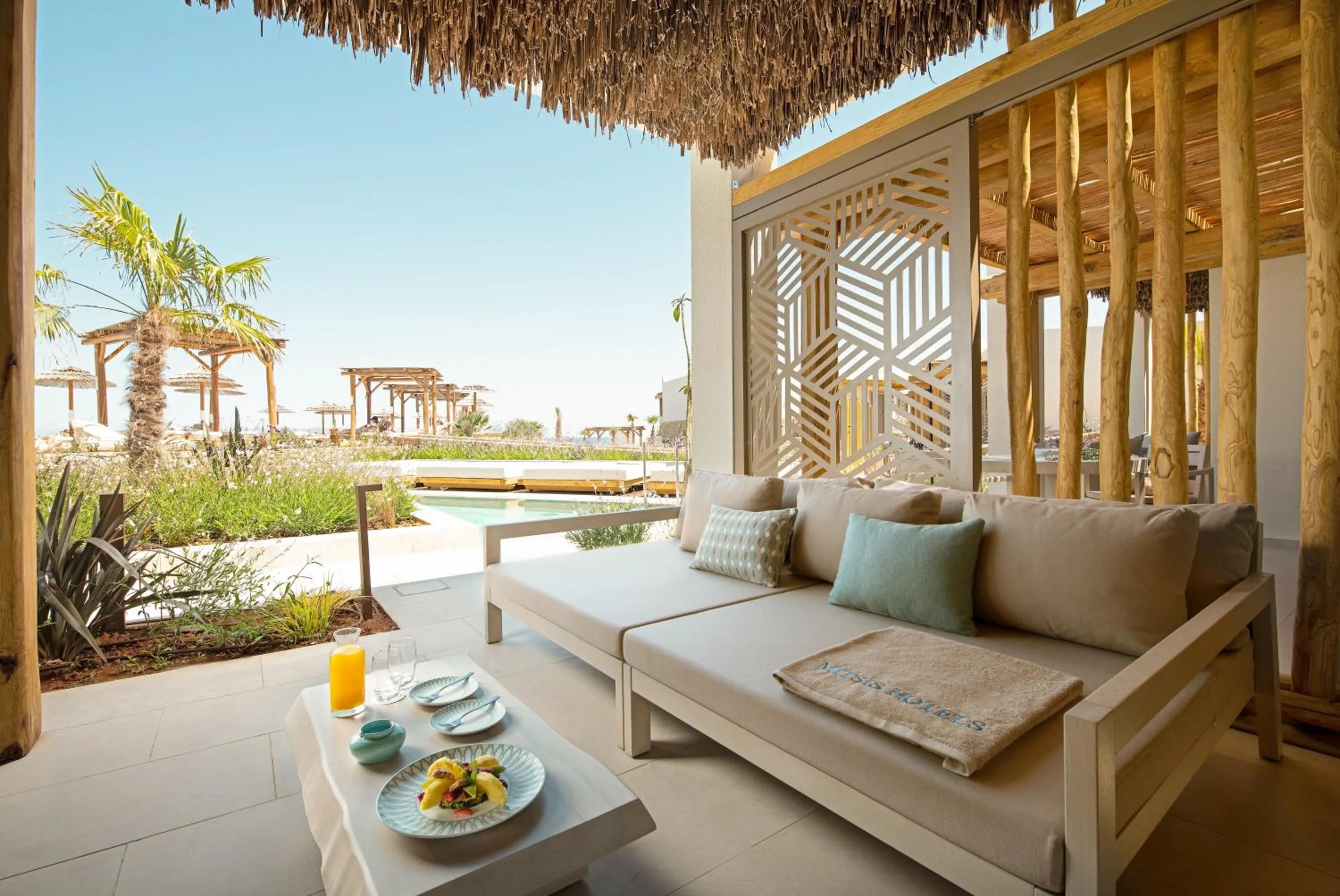 Seating area in Mitsis Selection Rinela