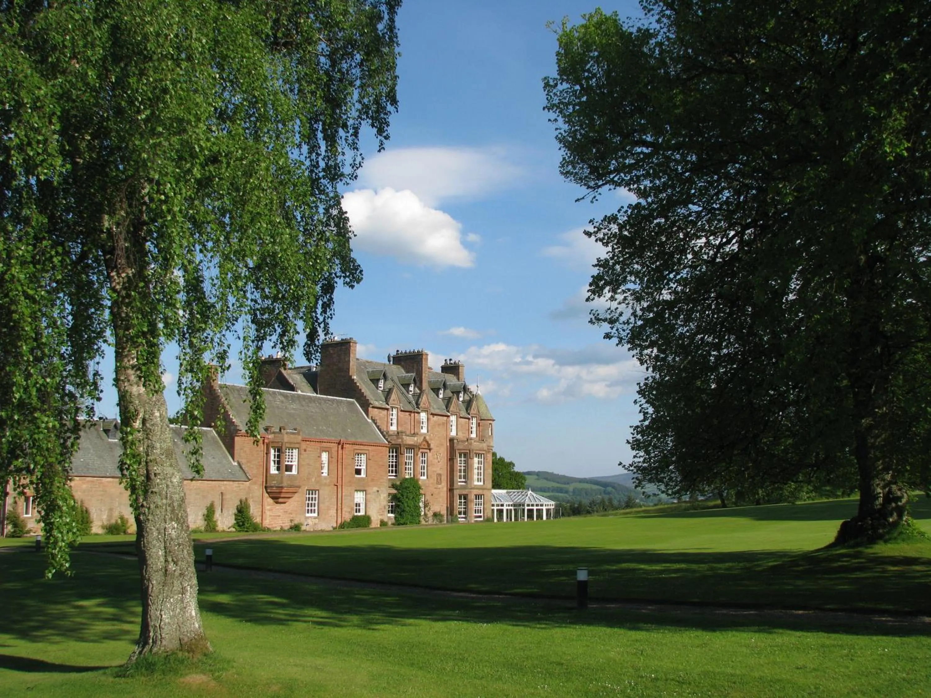 Garden in Cringletie House