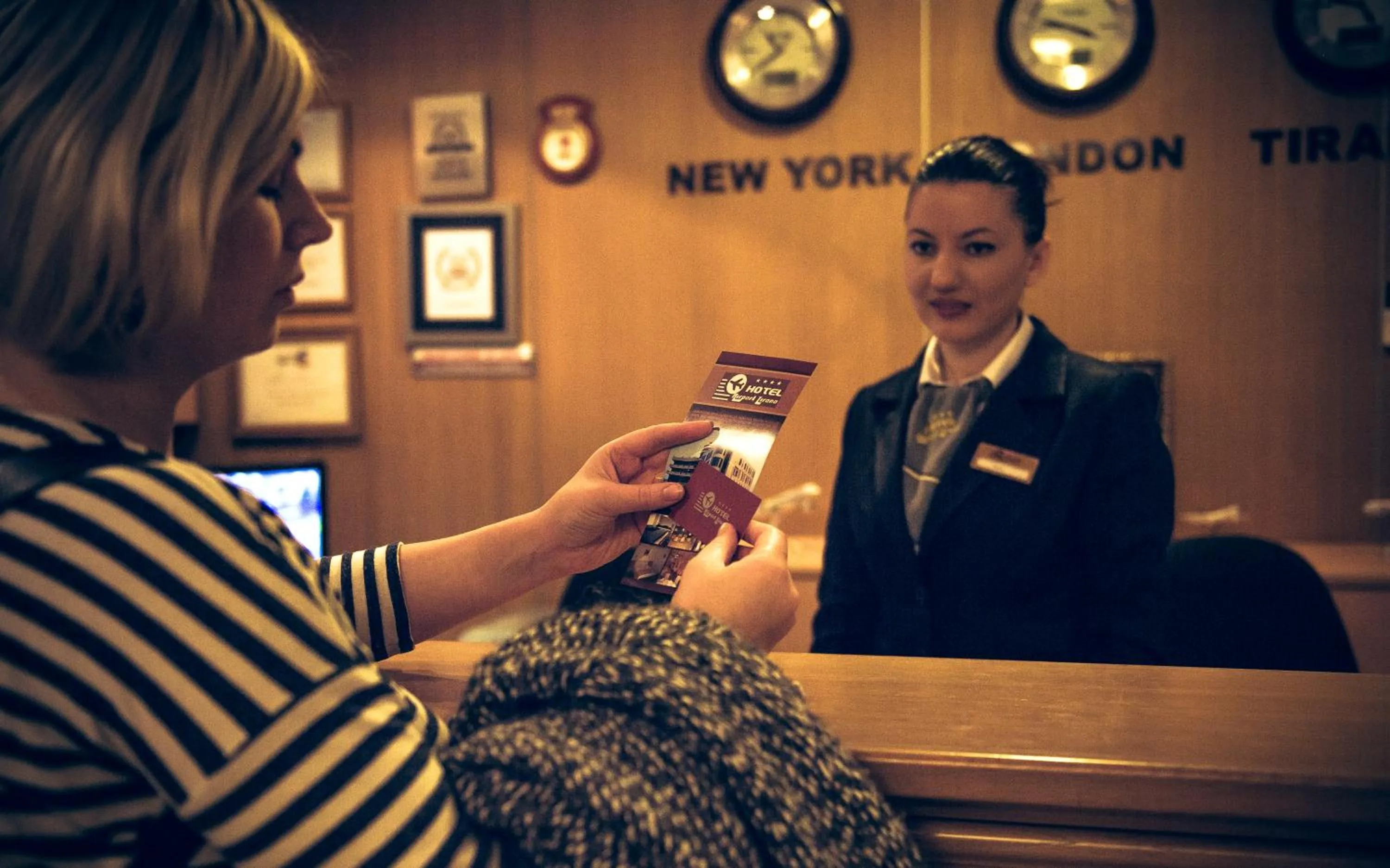 Lobby or reception in Hotel Airport Tirana