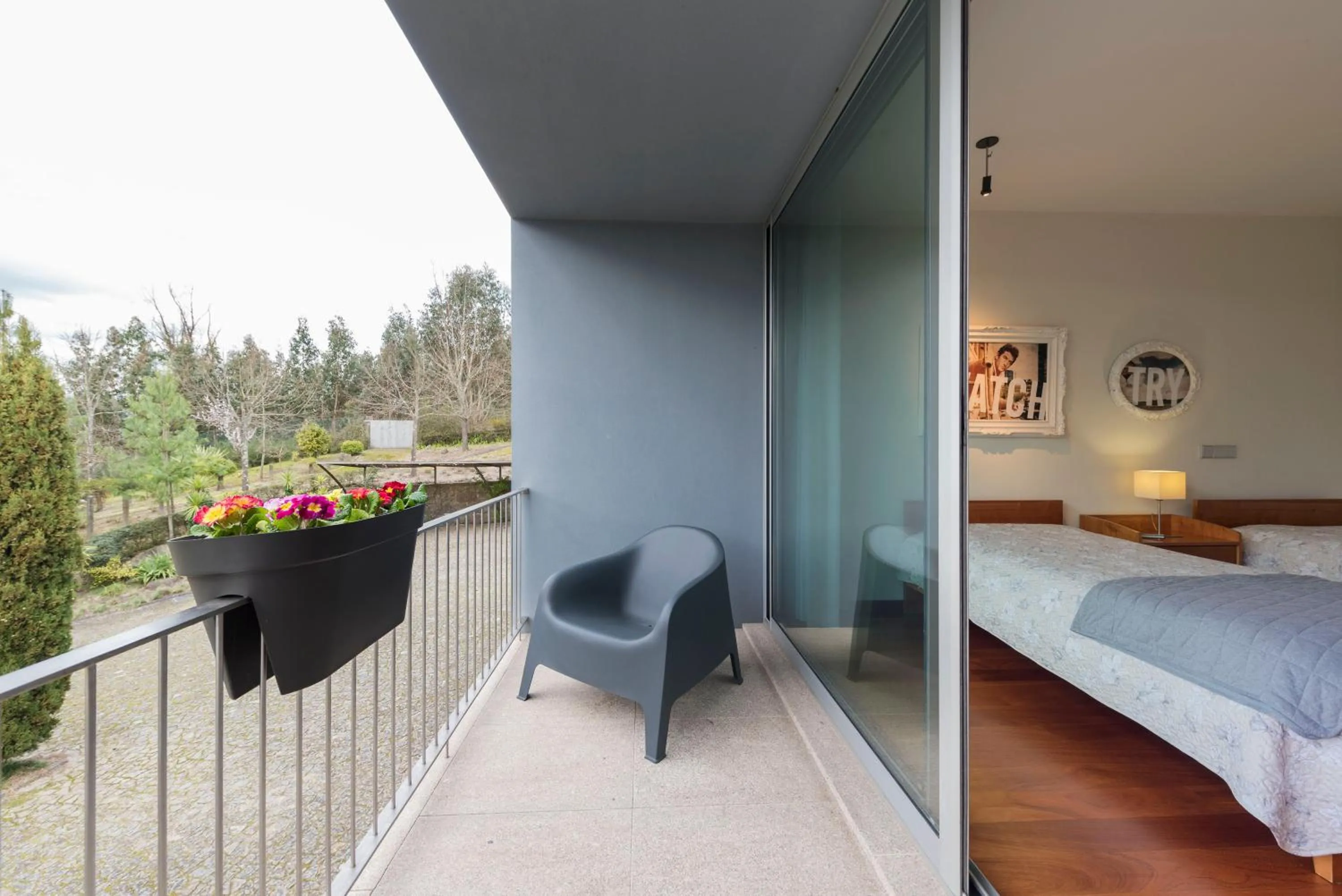 Balcony/Terrace, Bed in Casa da Costa Grande