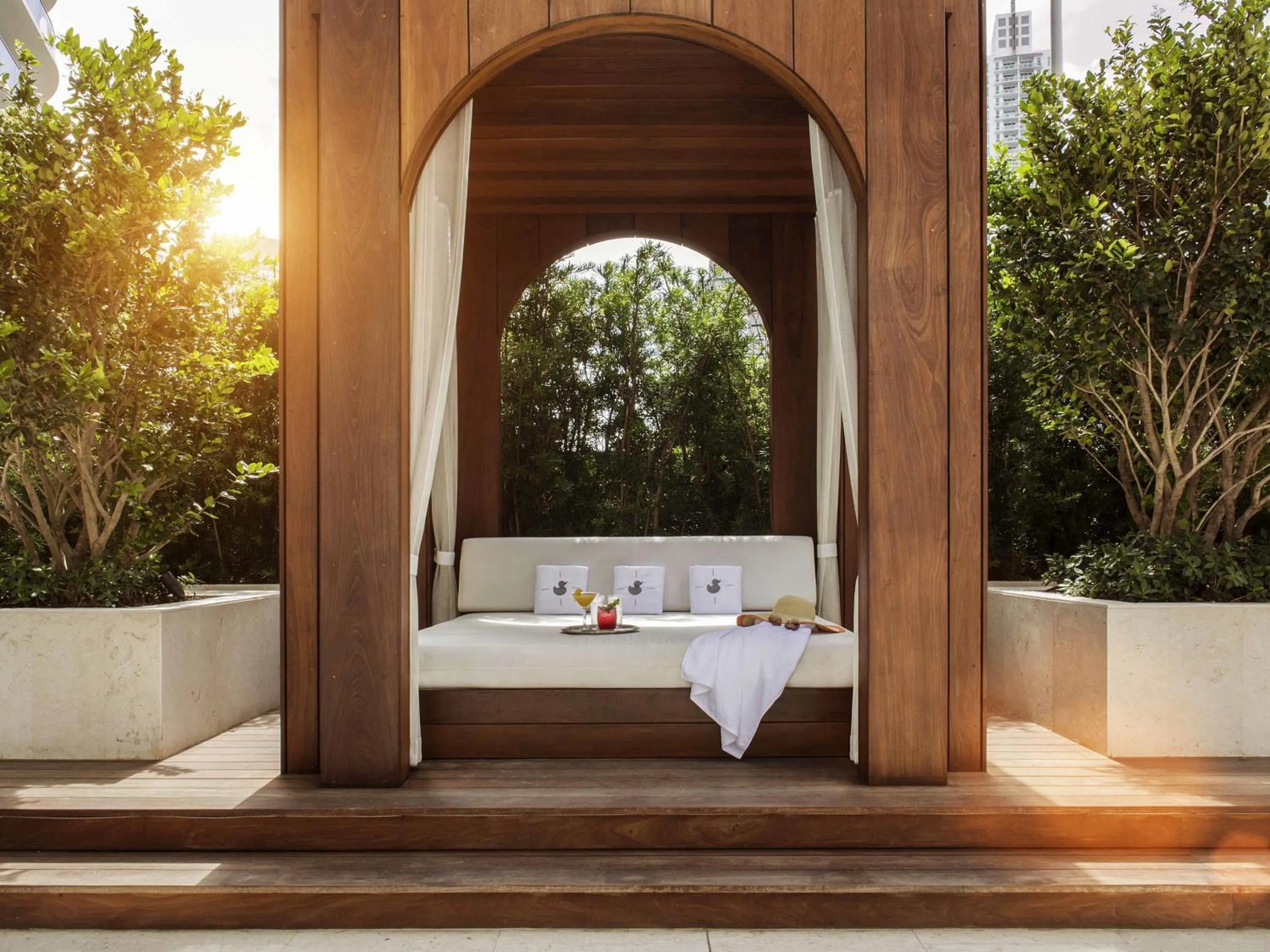 Pool view in SLS LUX Brickell