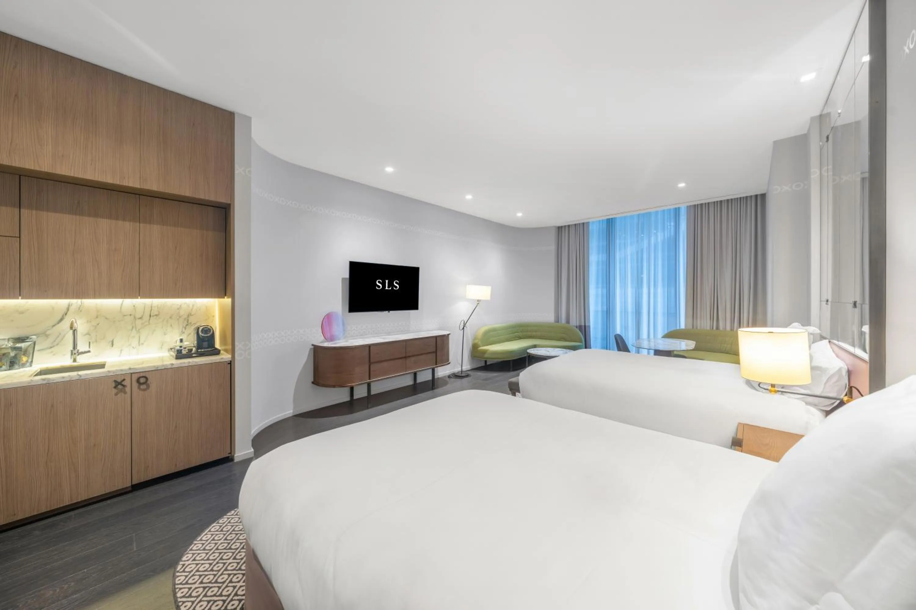 Bed in SLS LUX Brickell