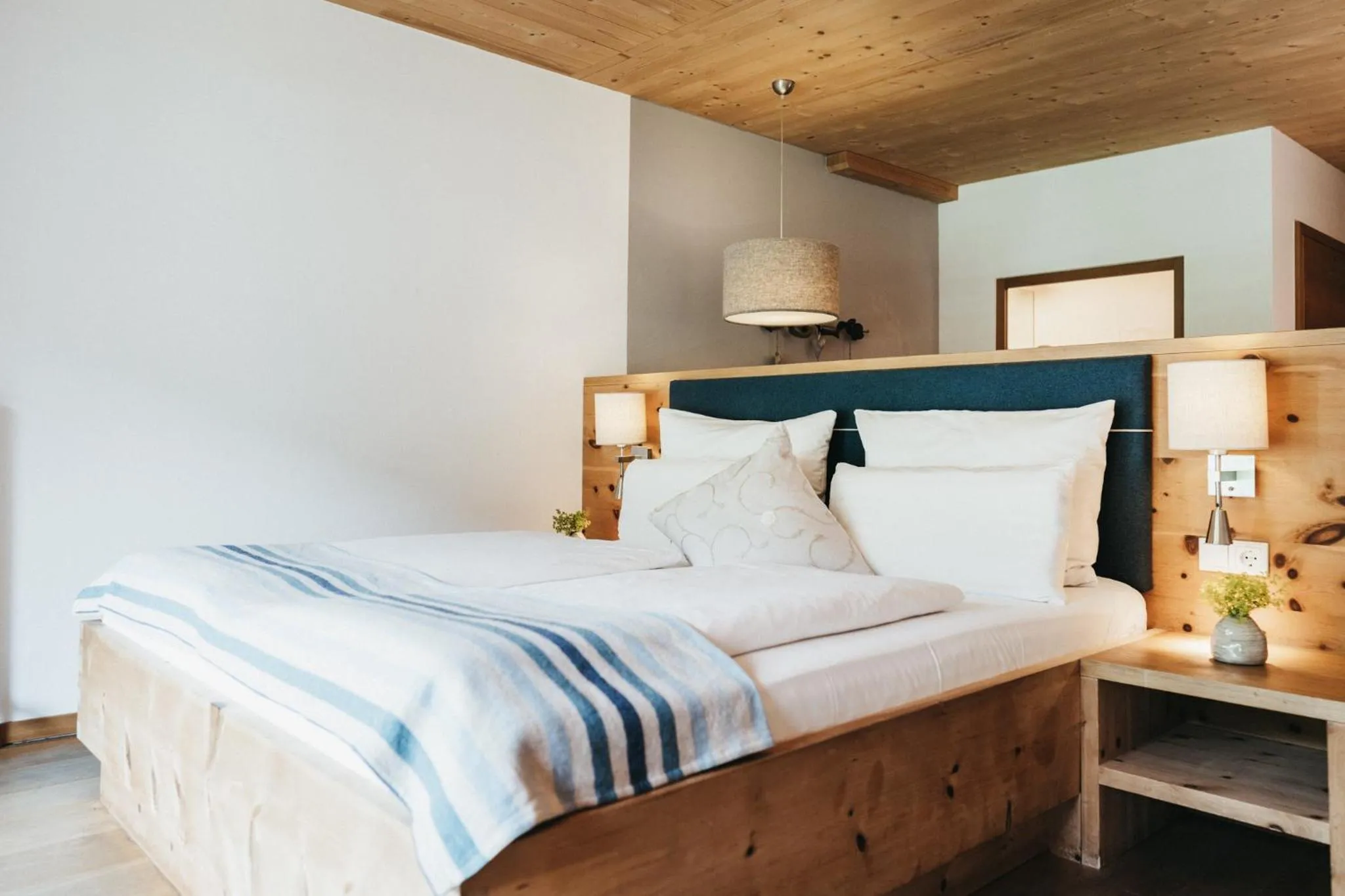 Bed in Biohotel Rupertus