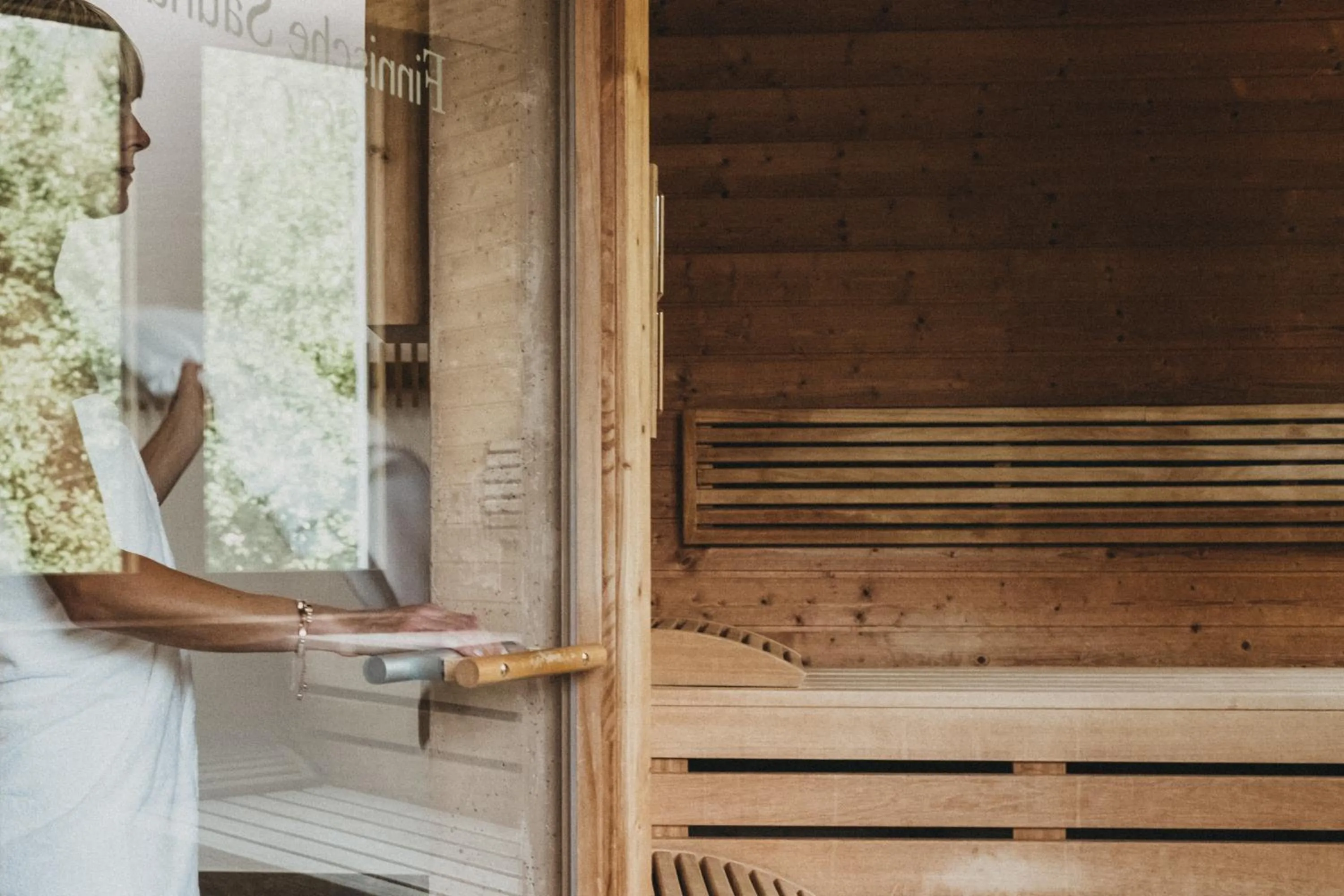 Sauna in Biohotel Rupertus