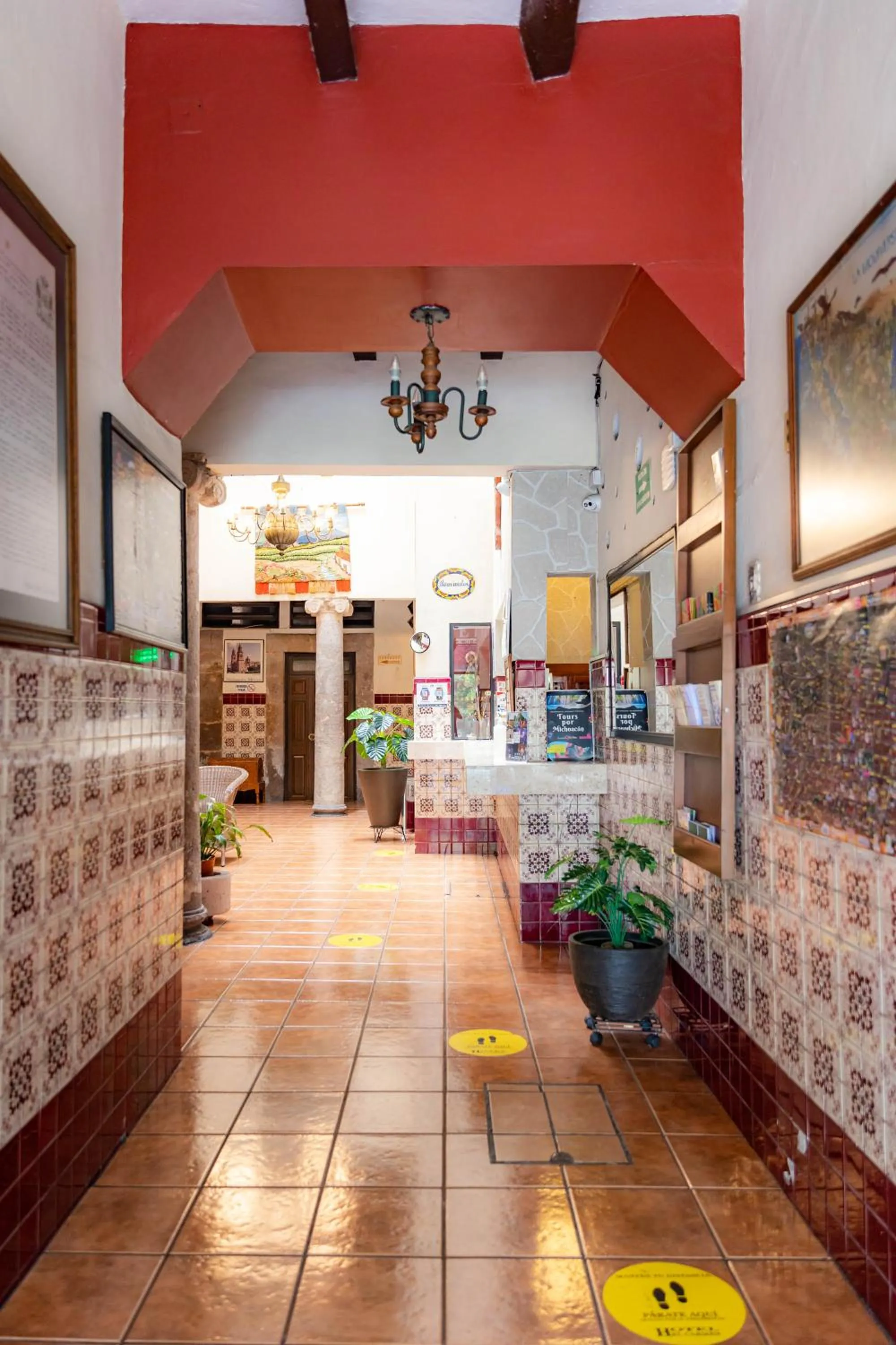 Lobby or reception in Hotel el Carmen, Morelia