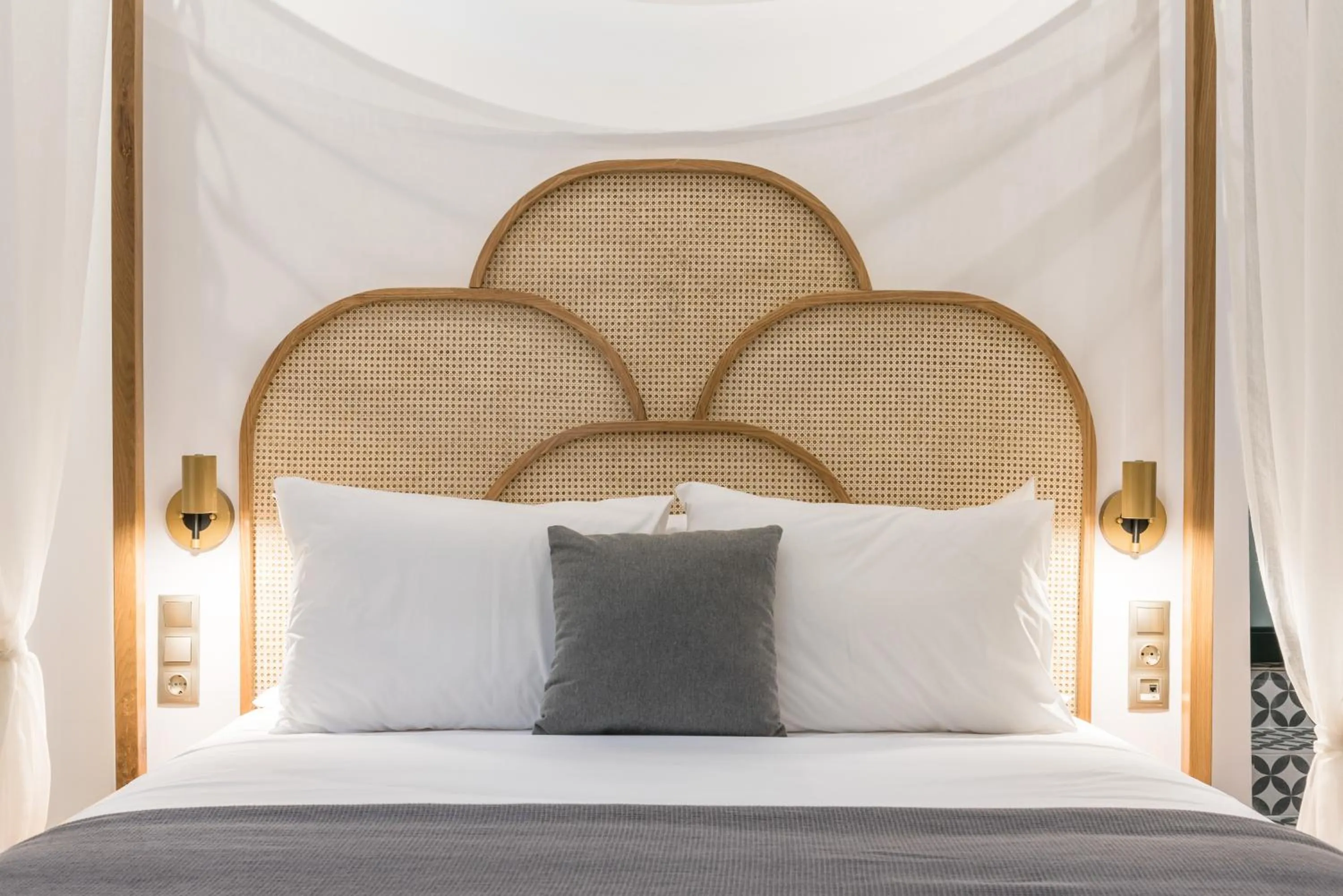 Bed in The Anthemion House