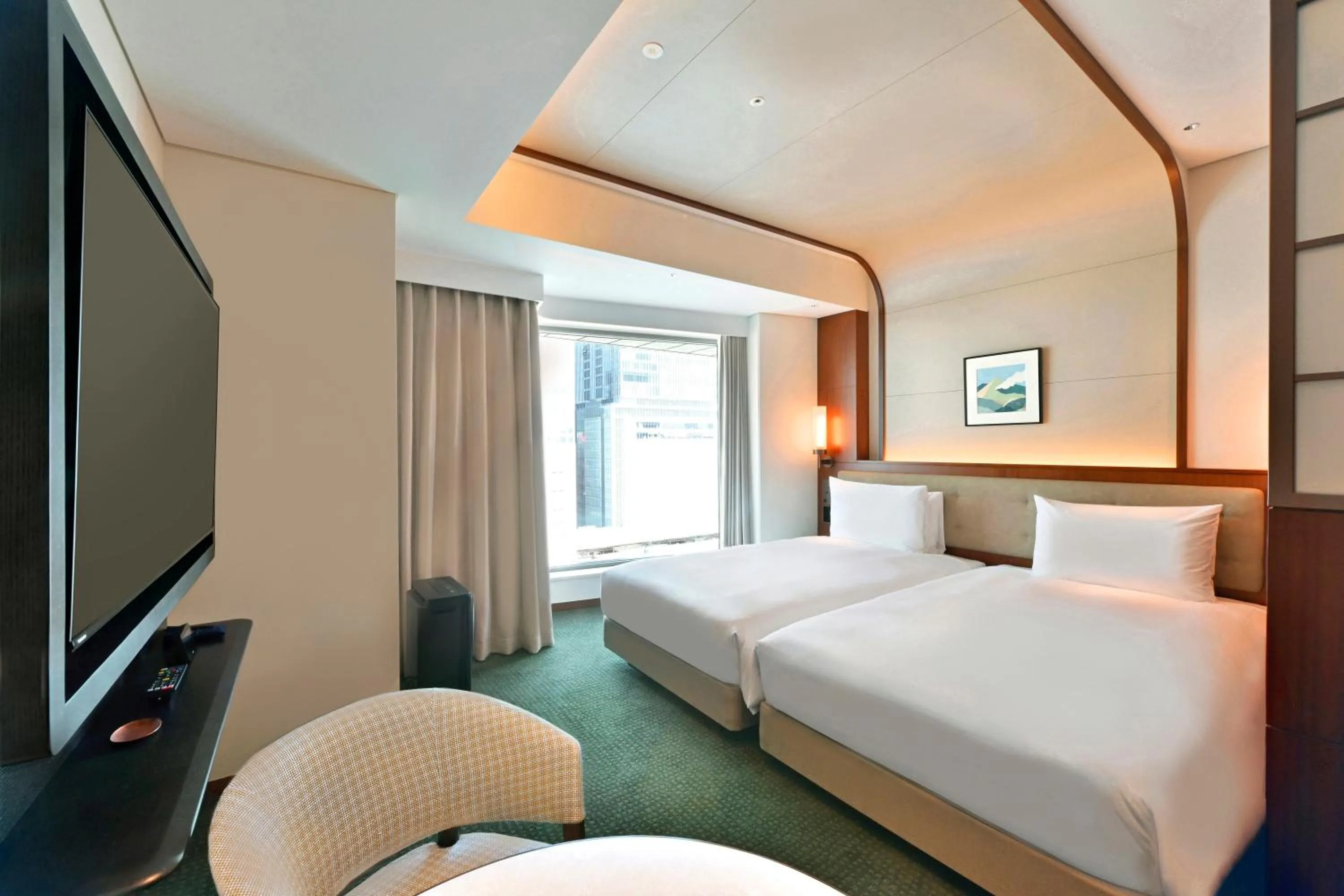 Photo of the whole room, Bed in Marunouchi Hotel