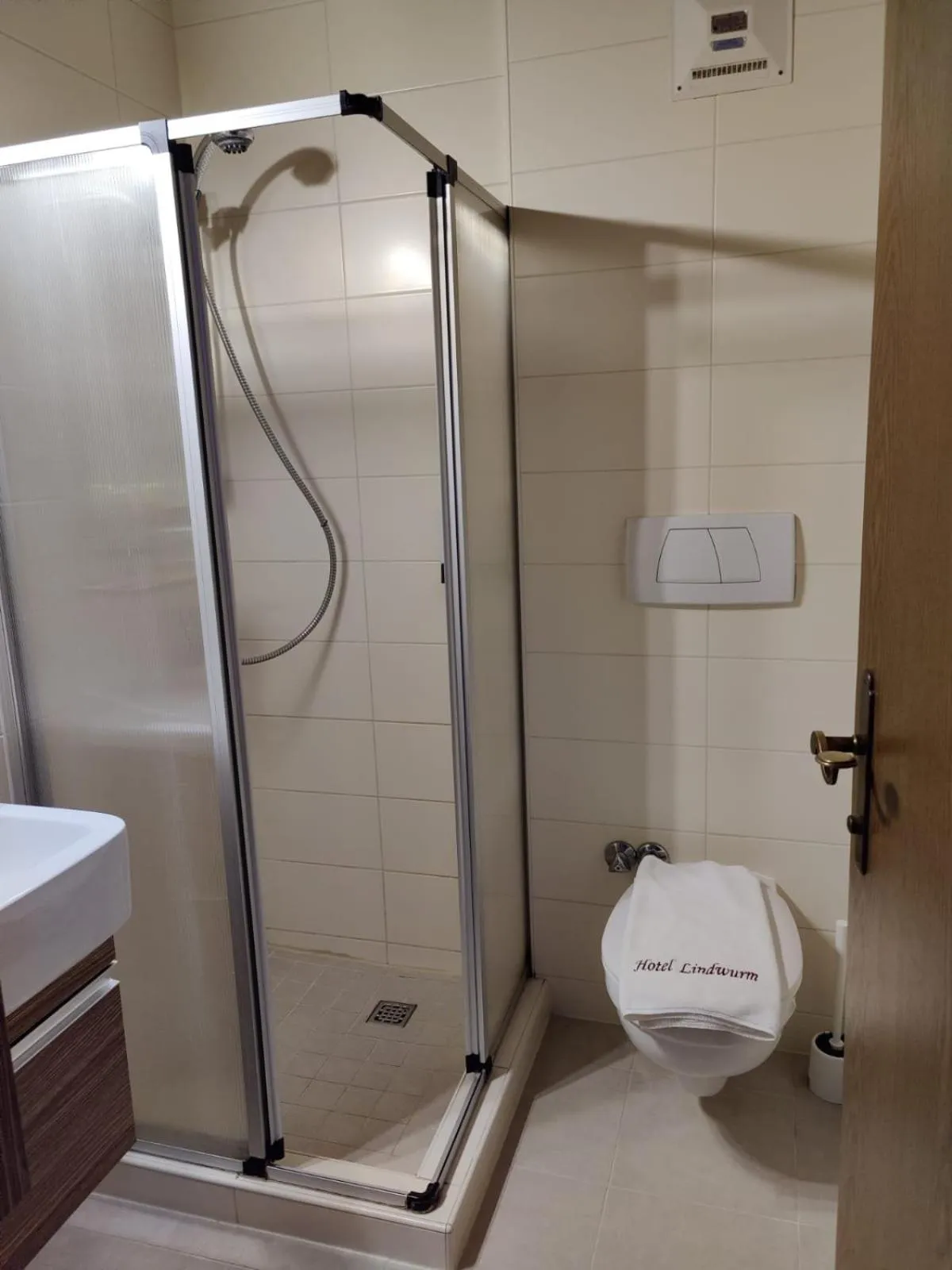 Shower in Hotel Lindwurm