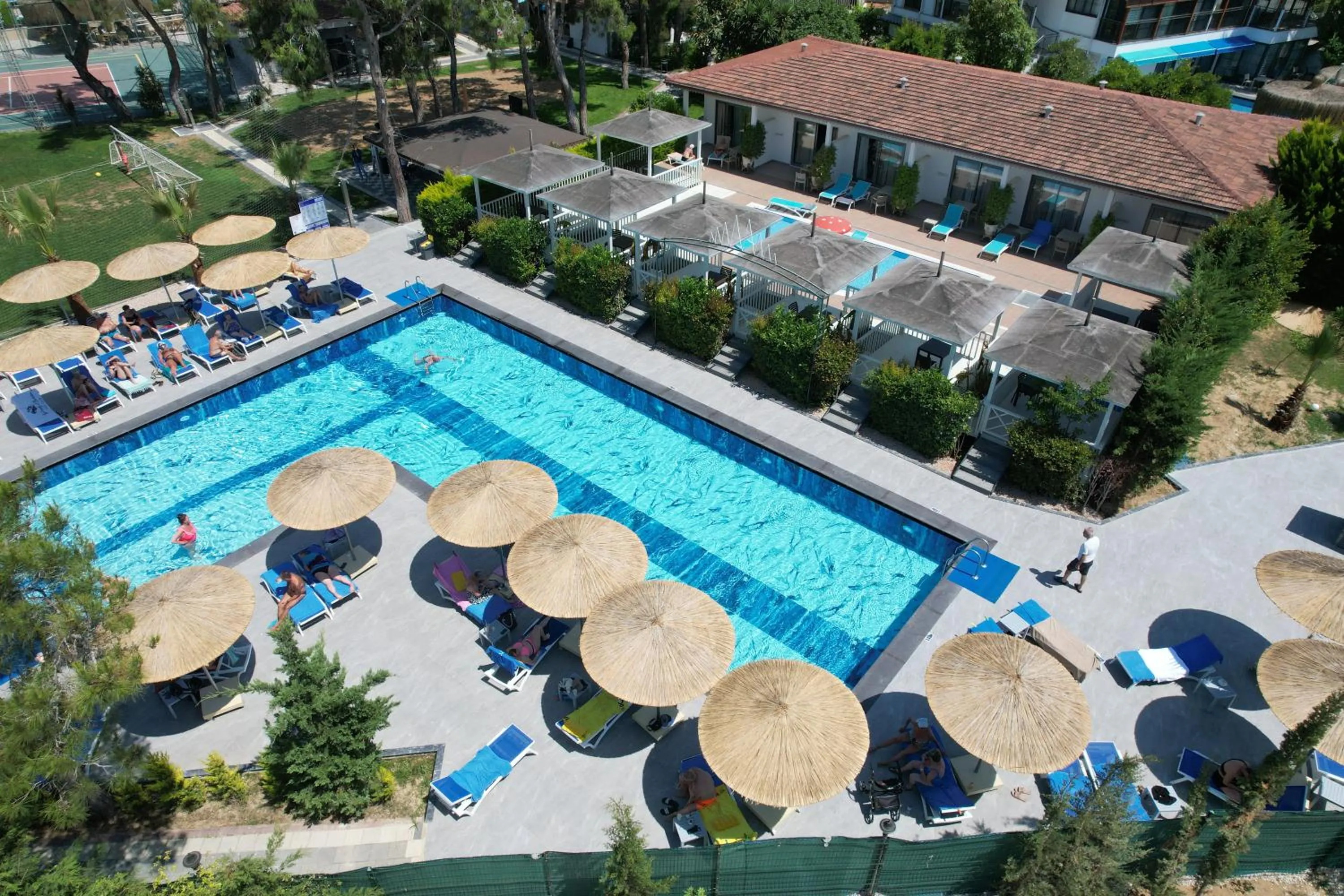 Pool view in Linda Resort Hotel