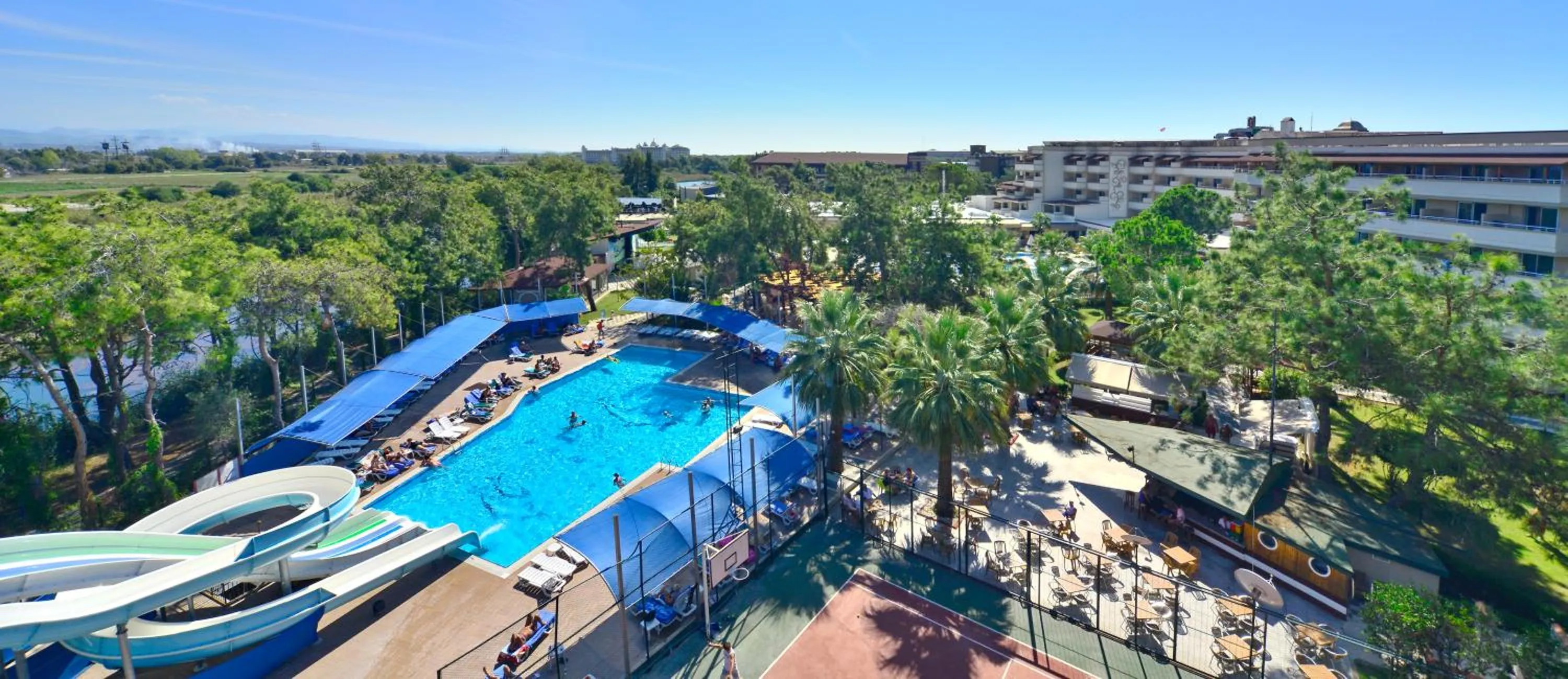 Pool view in Linda Resort Hotel