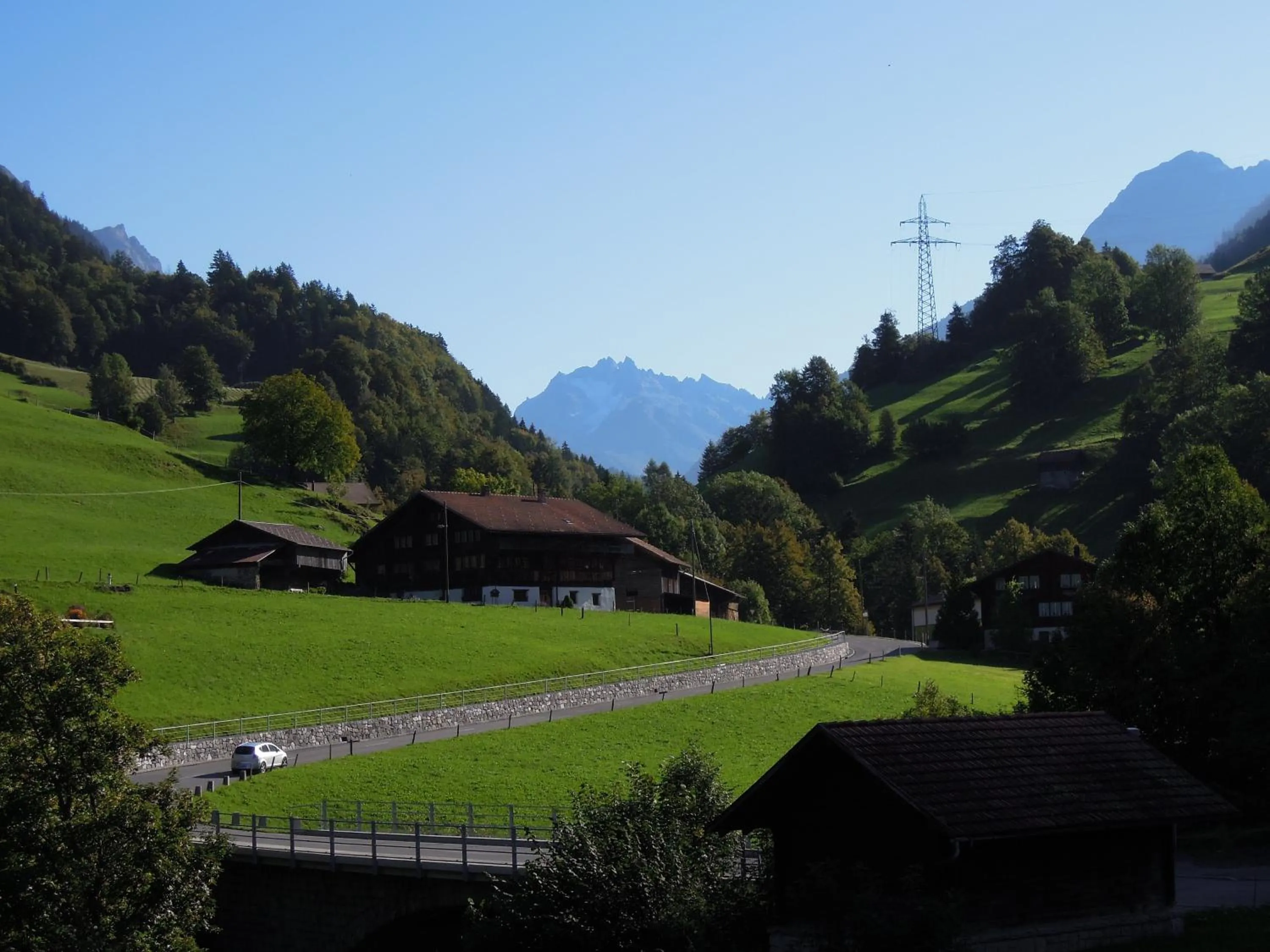 Mountain view in Landgasthof Tännler