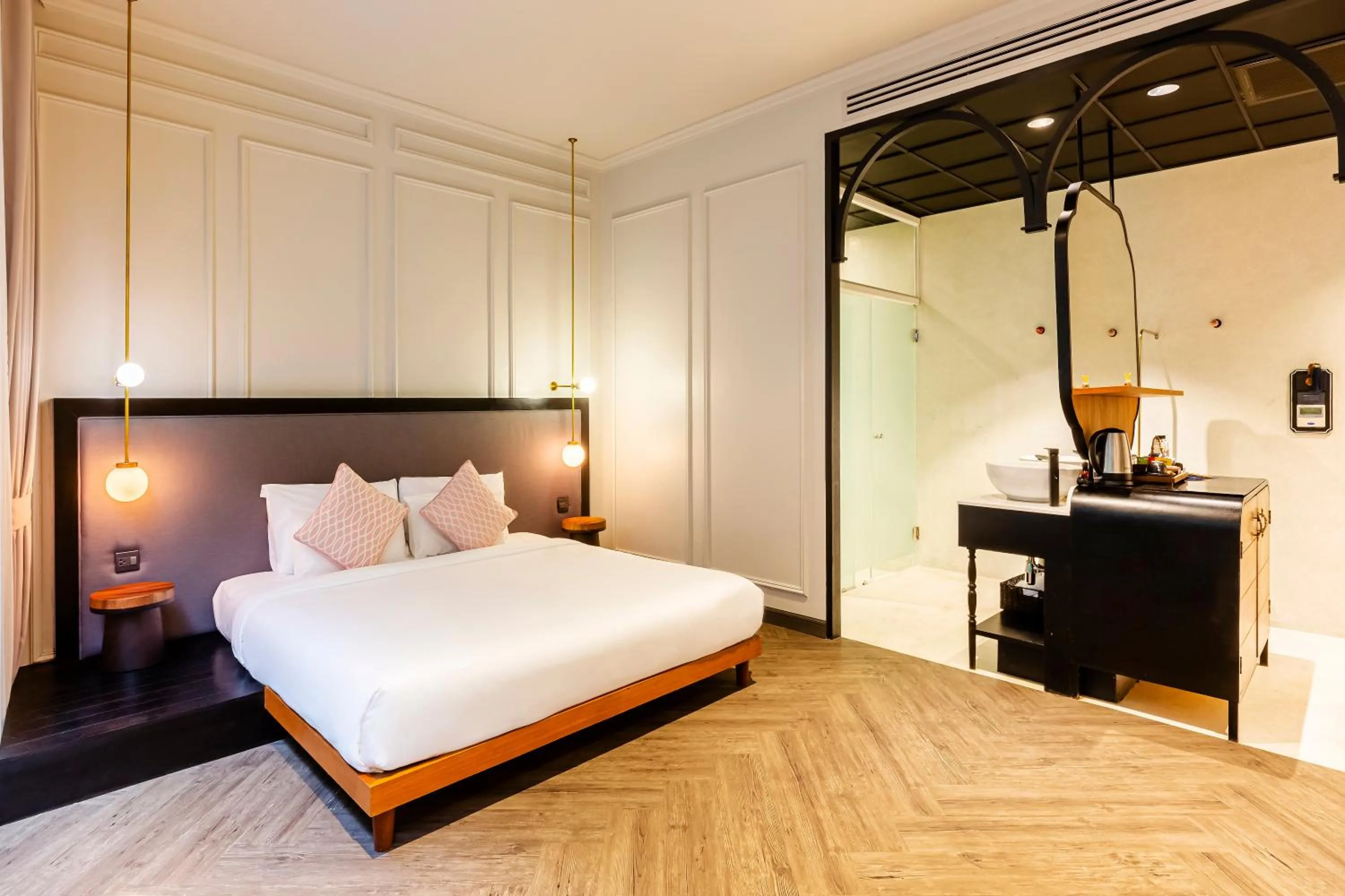 Bed in MiLa Thapae@Chiang Mai Old City