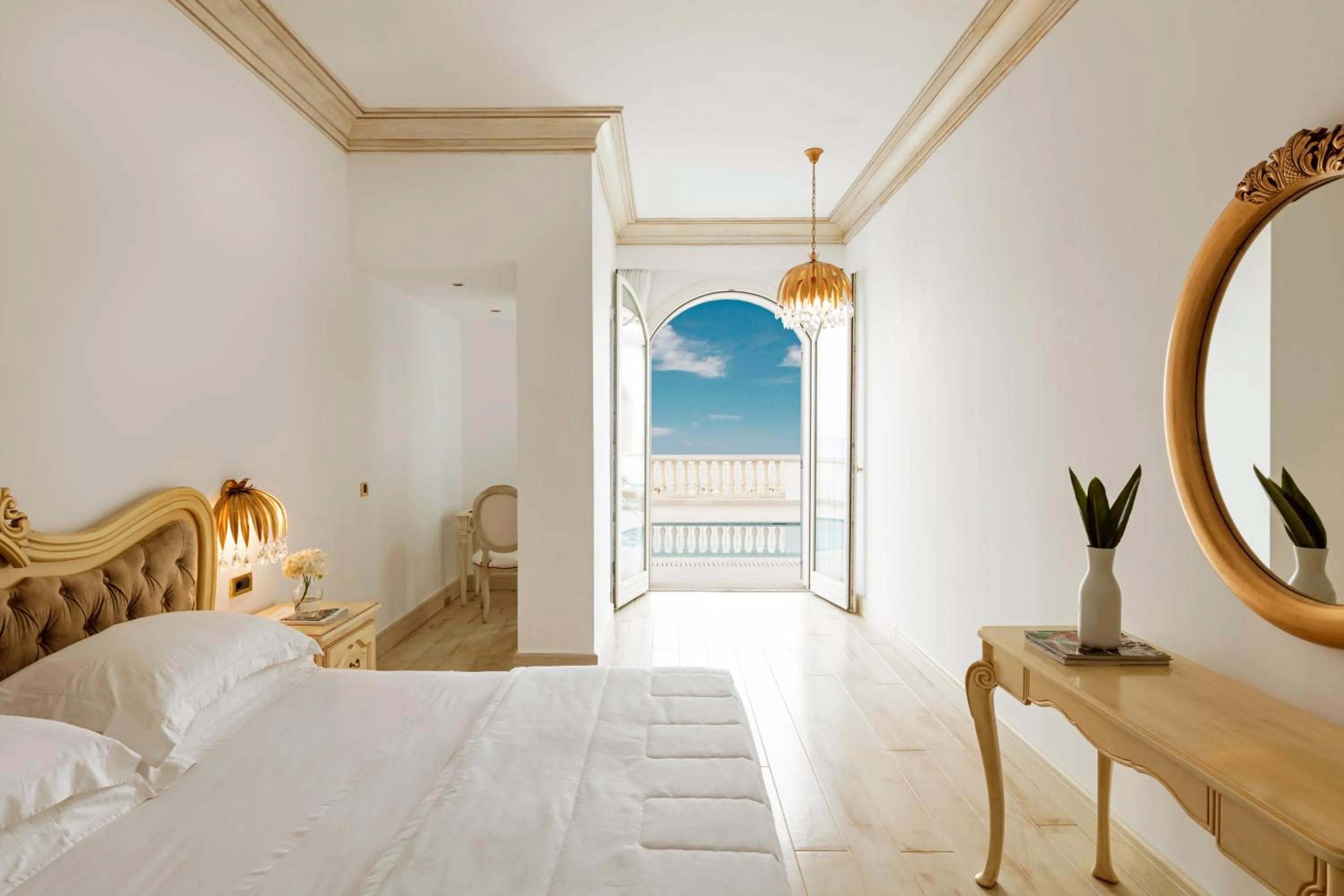 Bedroom, Bed in Mitsis Selection Laguna