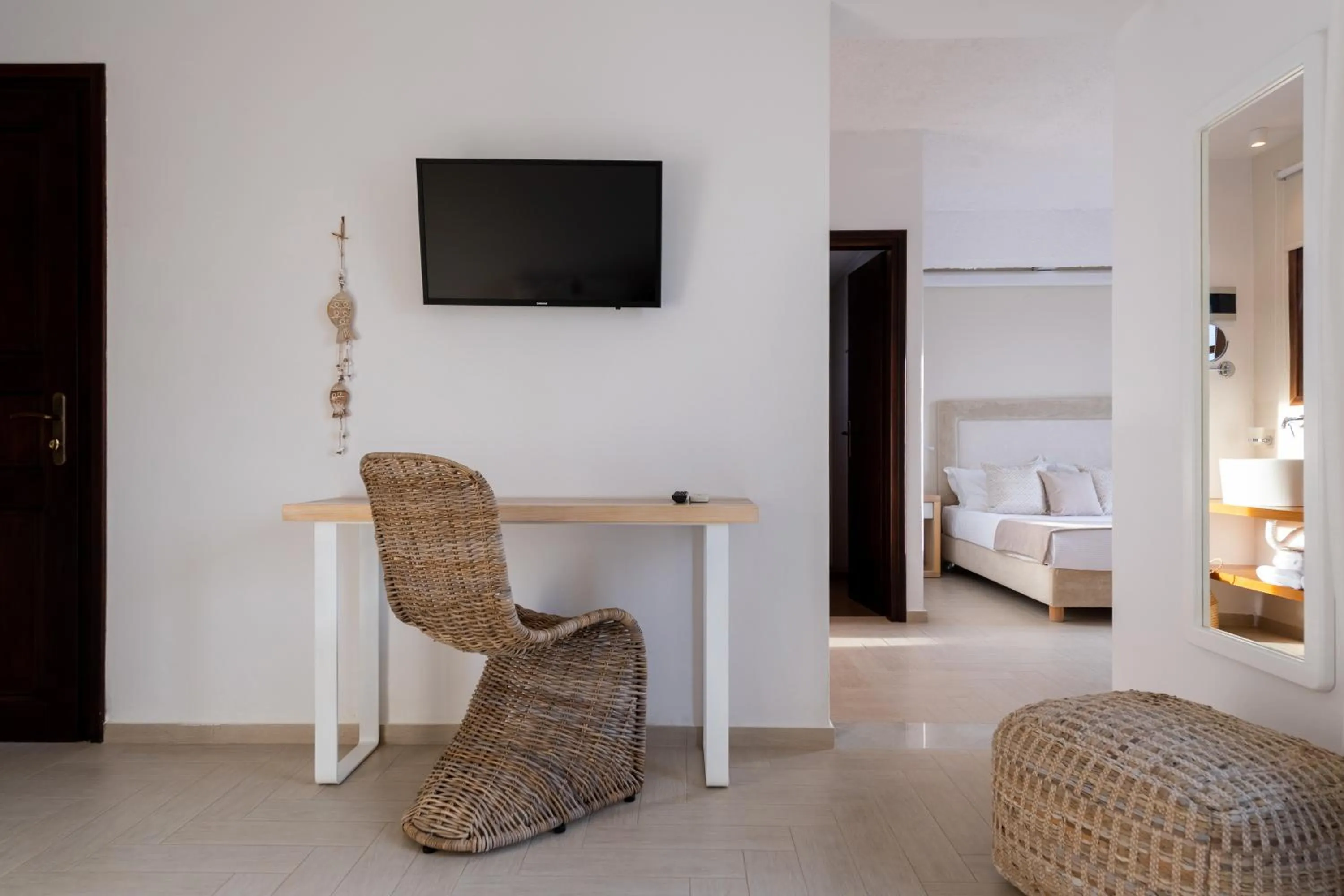 Seating area, Bed in Aella Residence