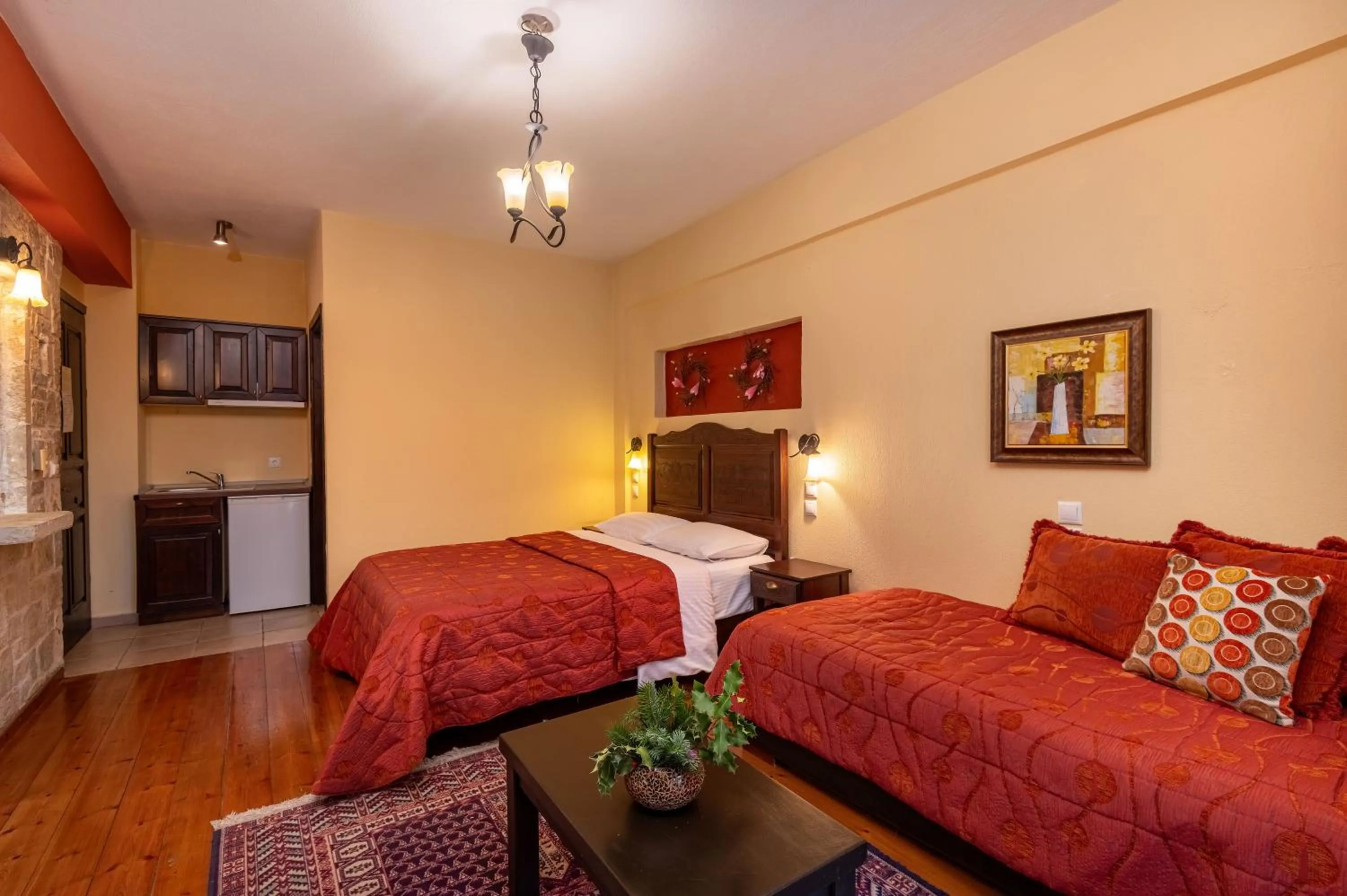 Coffee/tea facilities, Bed in Mikri Arktos