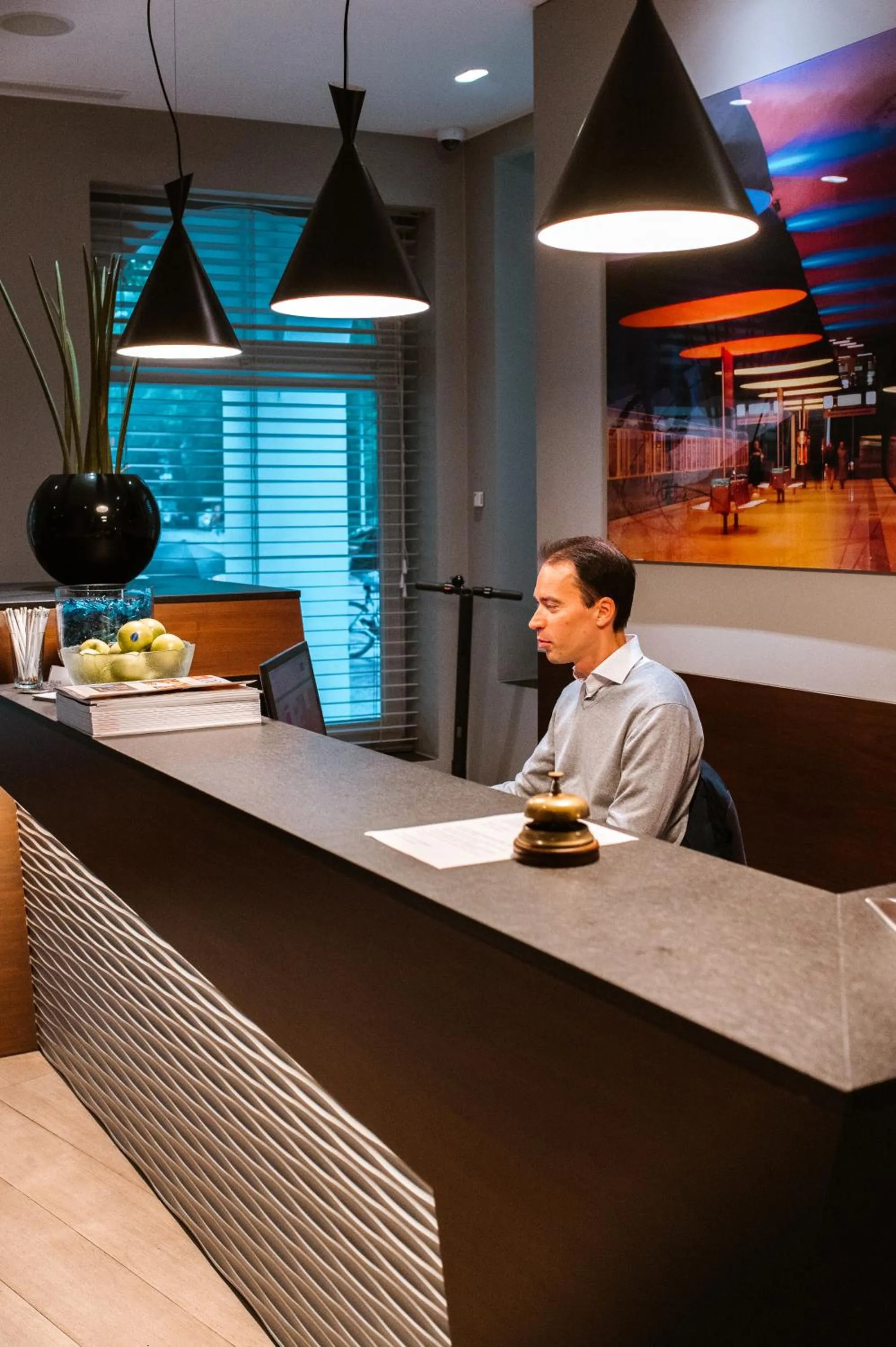 Lobby or reception in Square Hotel