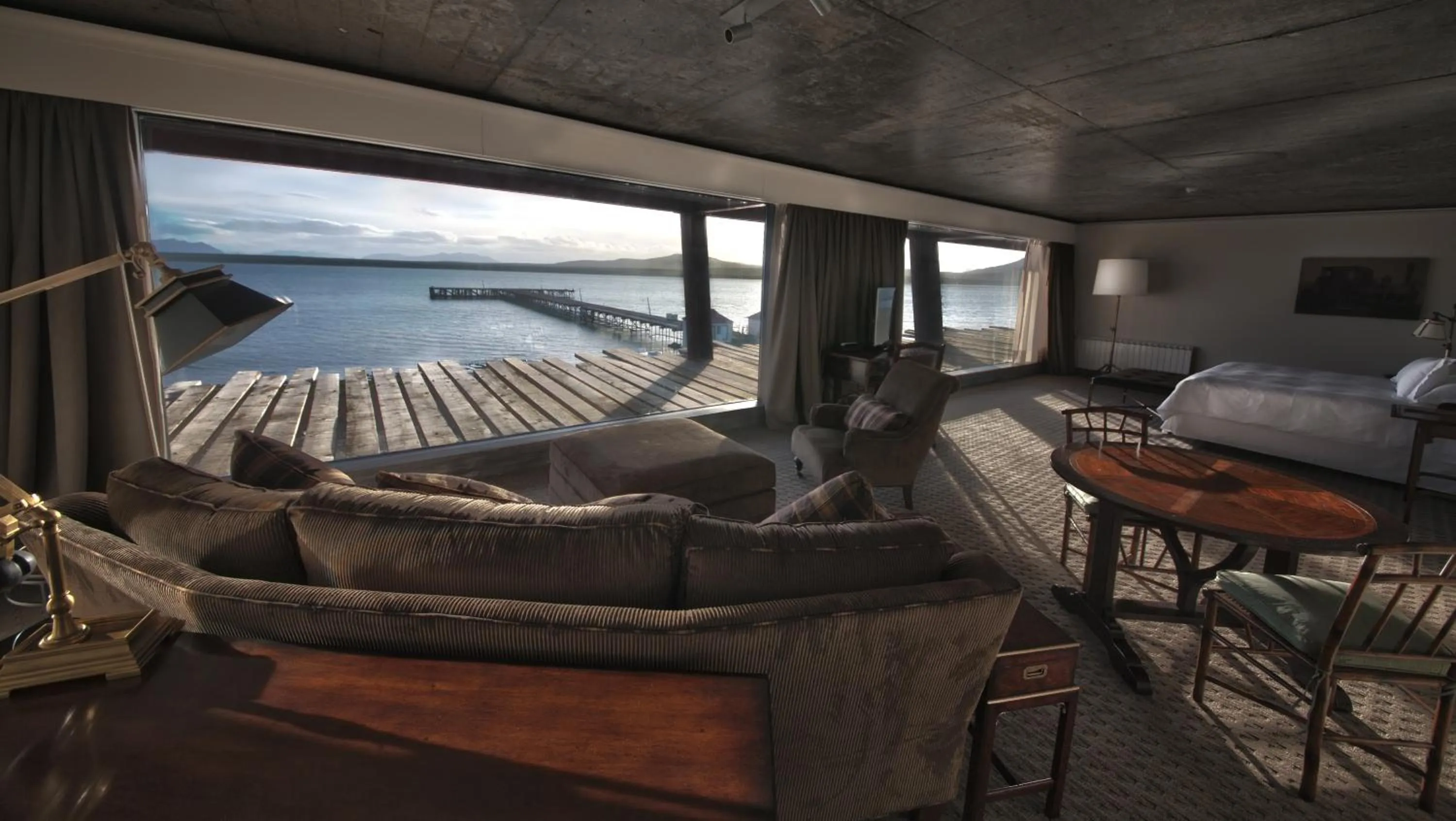 Seating area in The Singular Patagonia Hotel