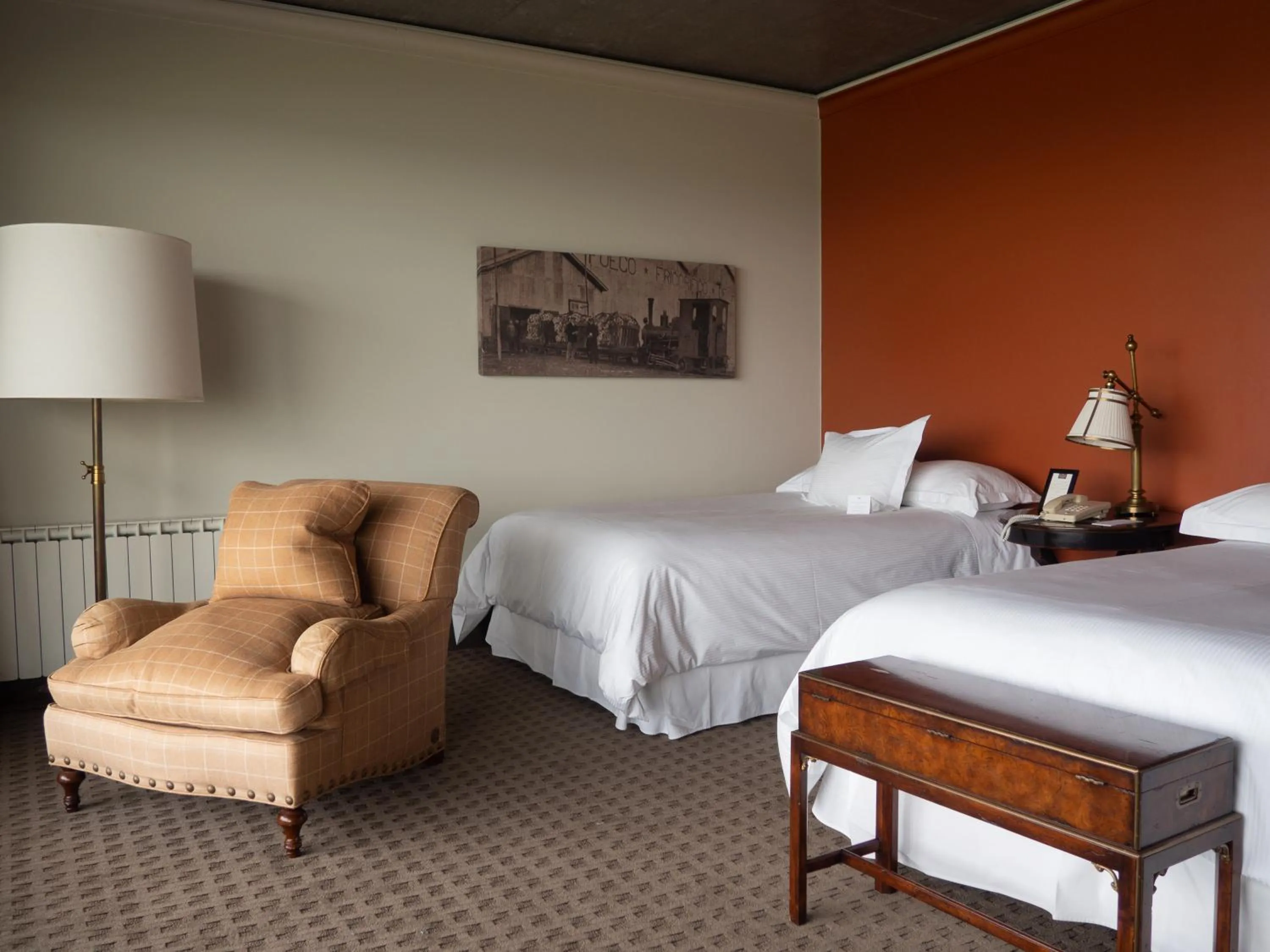 Bed in The Singular Patagonia Hotel