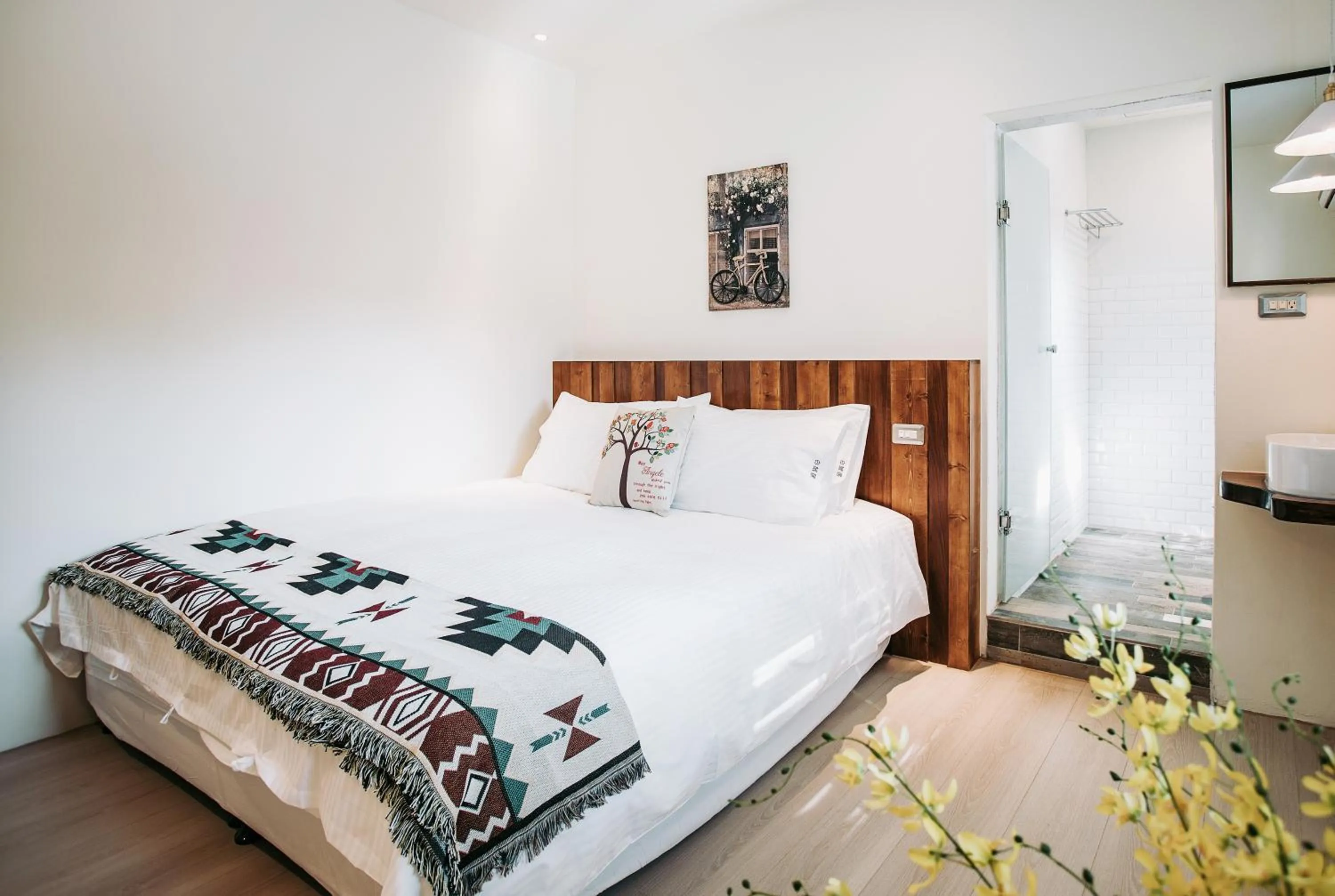 Bed in Chuanfanrock Haku Beach Days Inn