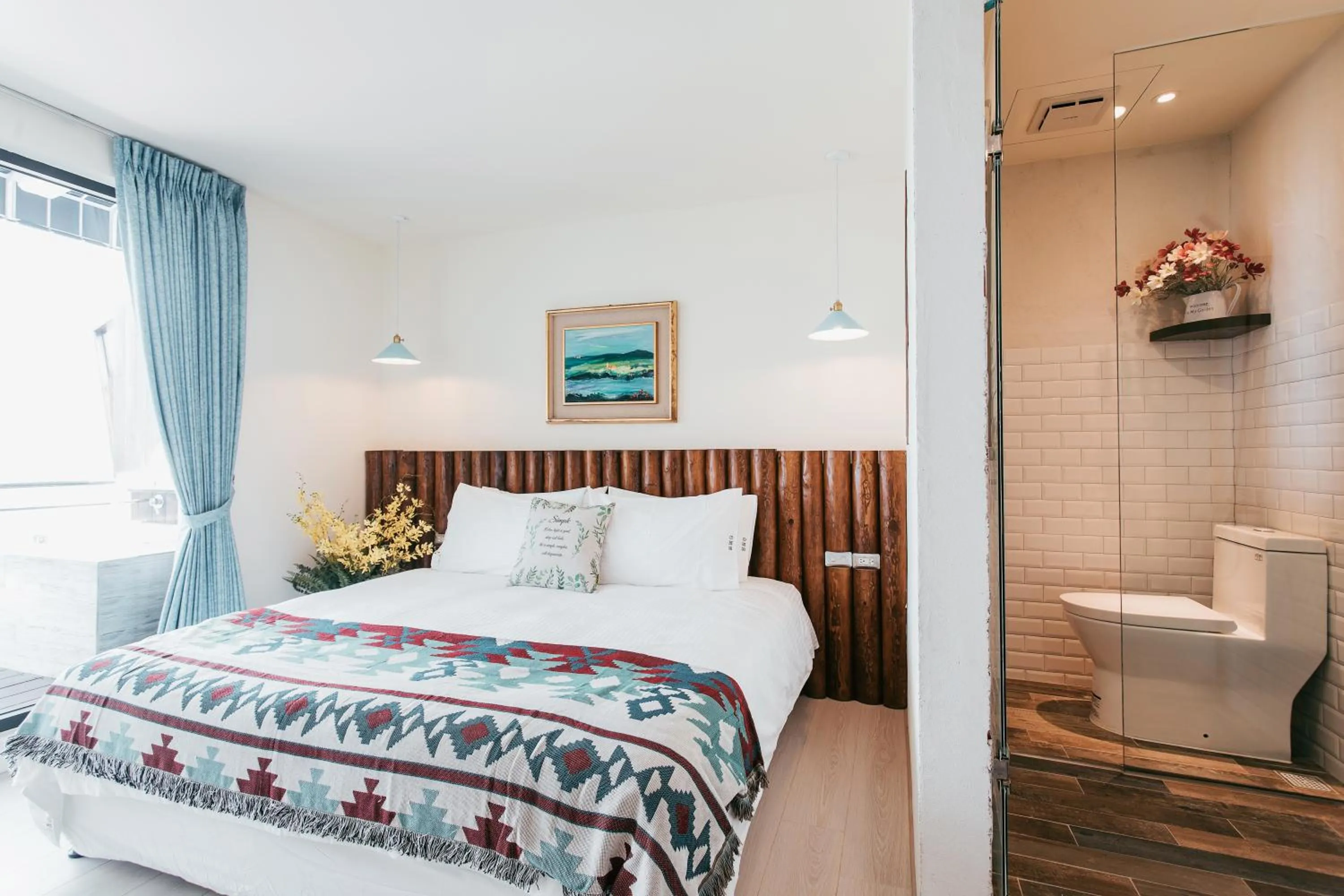 Bedroom, Bed in Chuanfanrock Haku Beach Days Inn