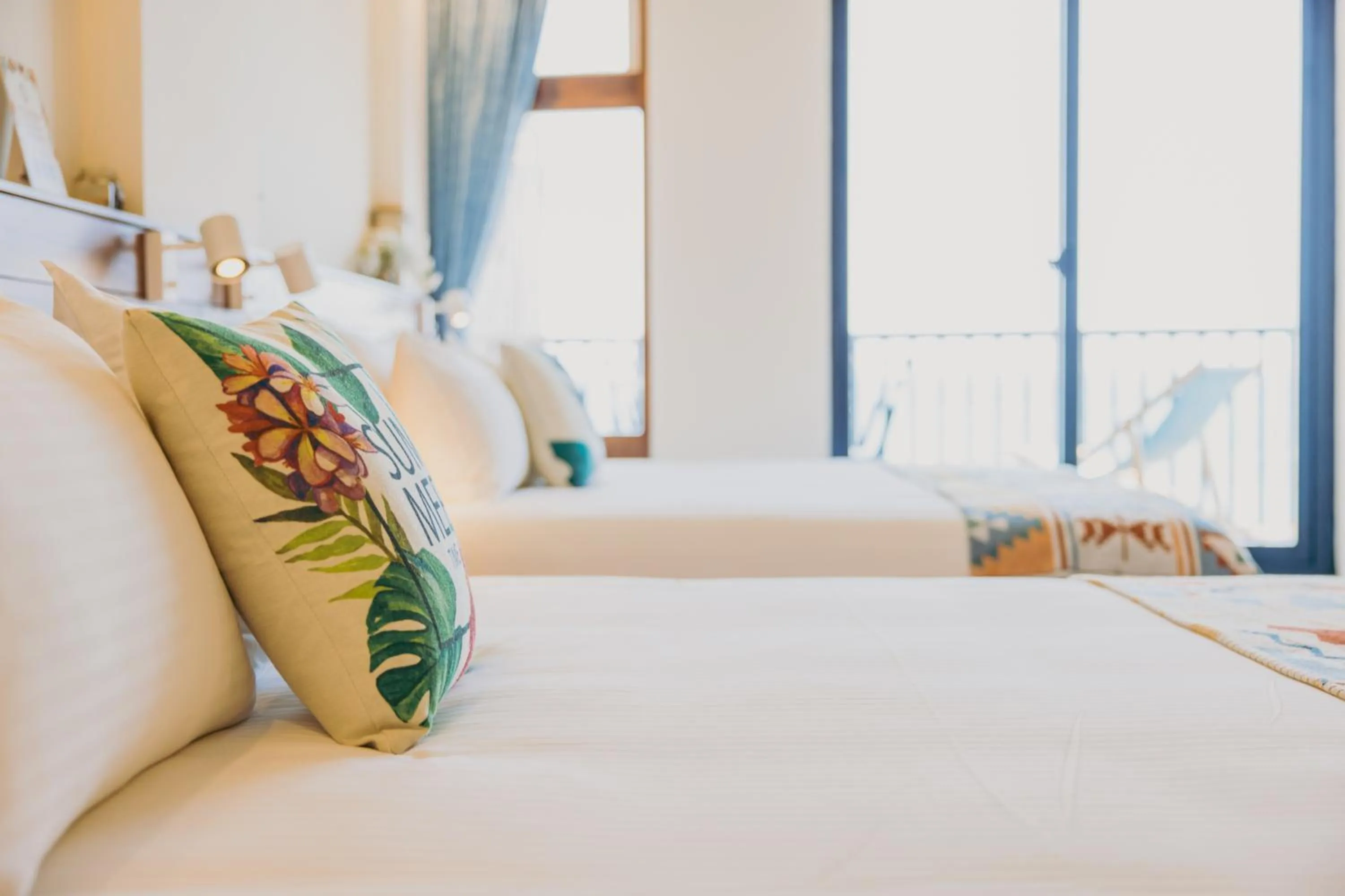 Bed in Chuanfanrock Haku Beach Days Inn