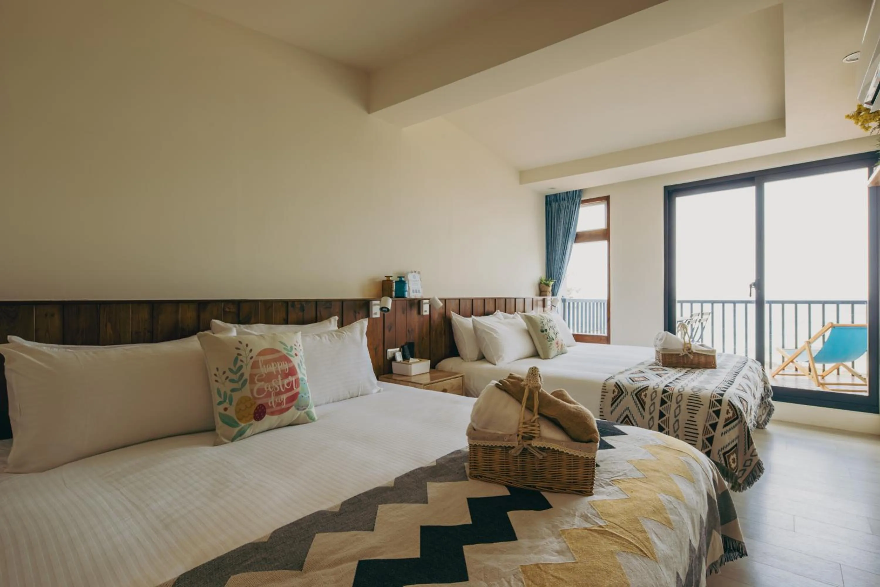 Bed in Chuanfanrock Haku Beach Days Inn