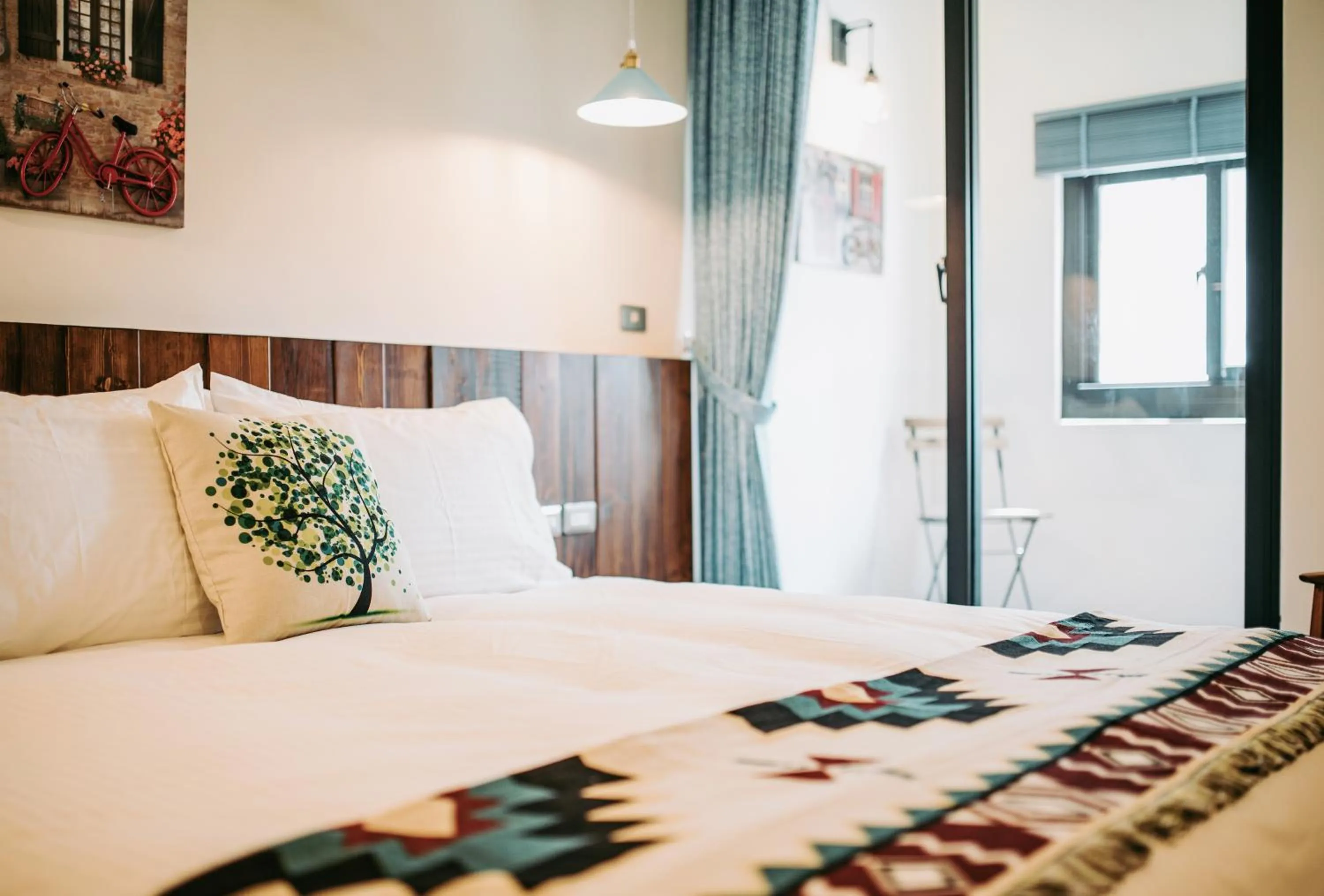 Bed in Chuanfanrock Haku Beach Days Inn