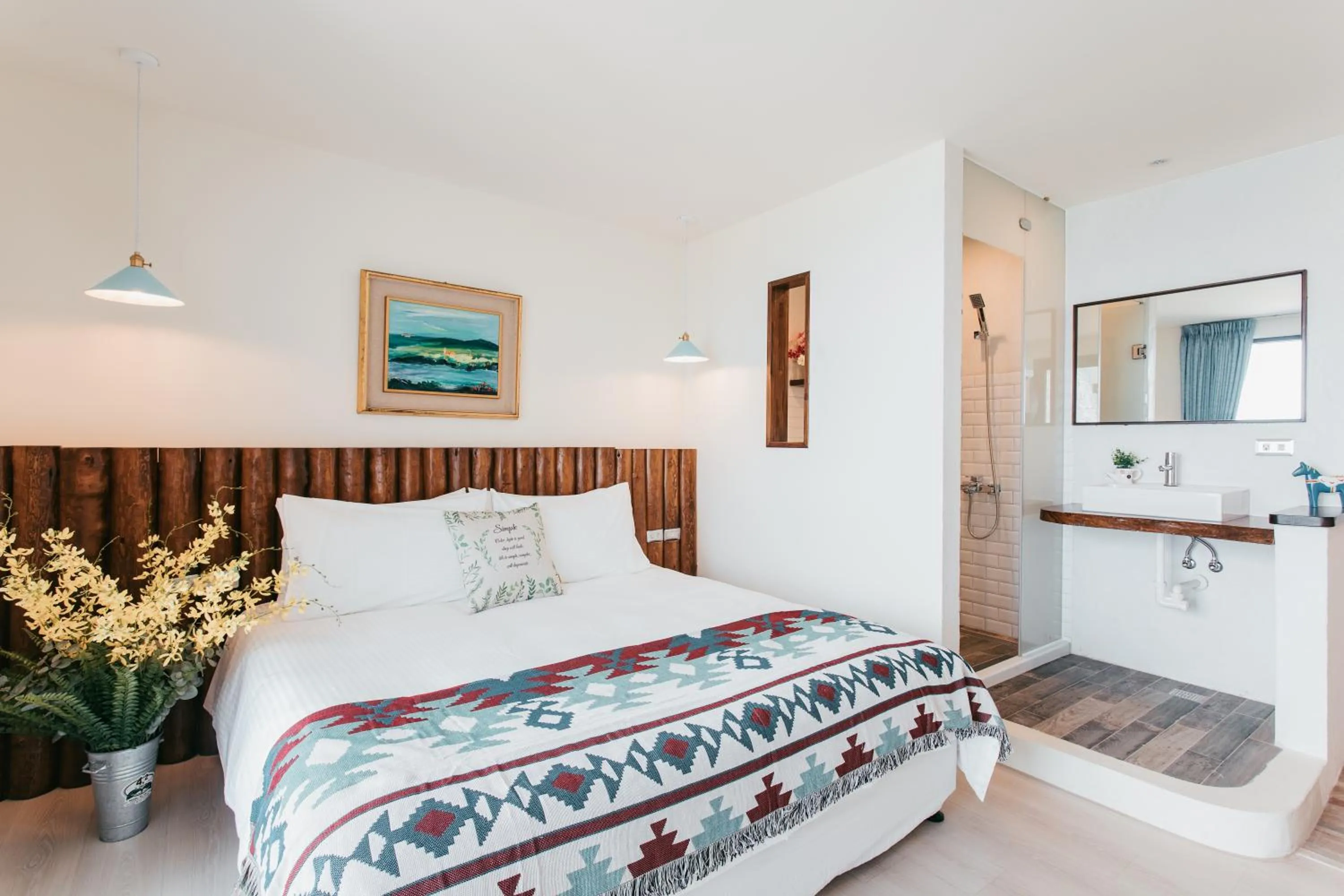 Bedroom, Bed in Chuanfanrock Haku Beach Days Inn