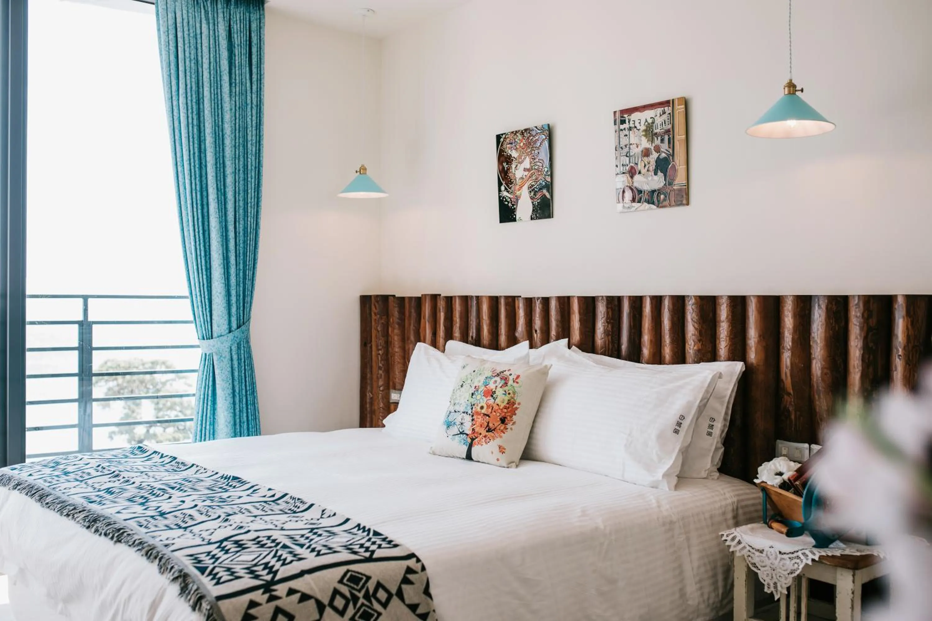 Bed in Chuanfanrock Haku Beach Days Inn