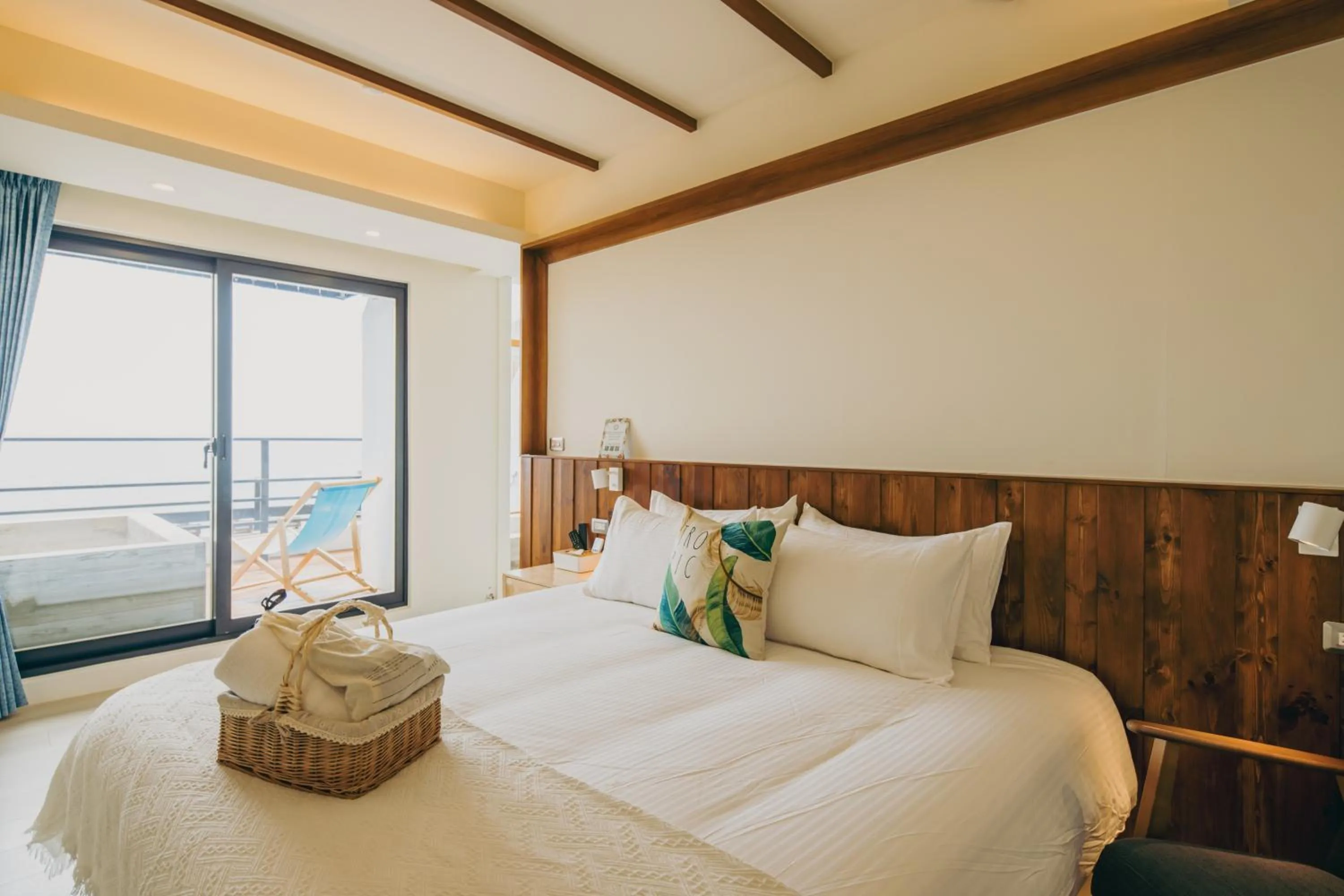 Bed in Chuanfanrock Haku Beach Days Inn